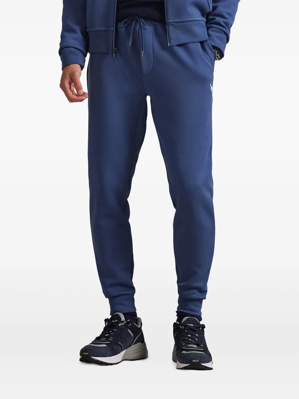 RALPH LAUREN Double-Knit Jogging Pants Night Navymen's pants