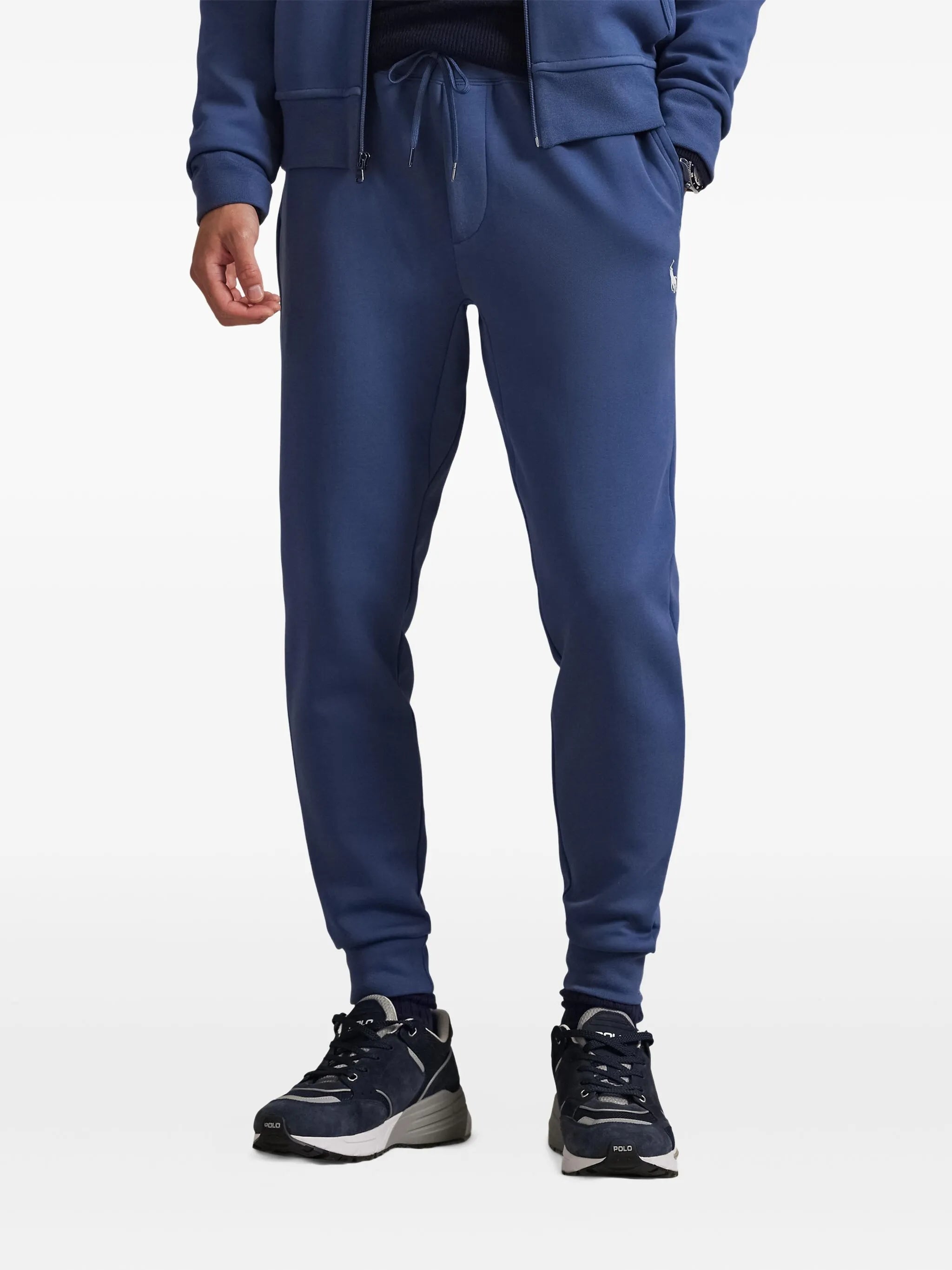 RALPH LAUREN Double-Knit Jogging Pants Night Navymen's pants