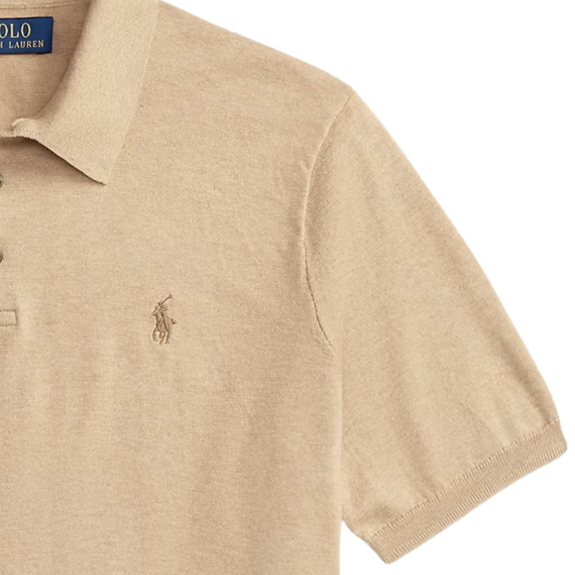 Polo Ralph Lauren Short Sleeve Knitted Polo - Brown Men’s shirt