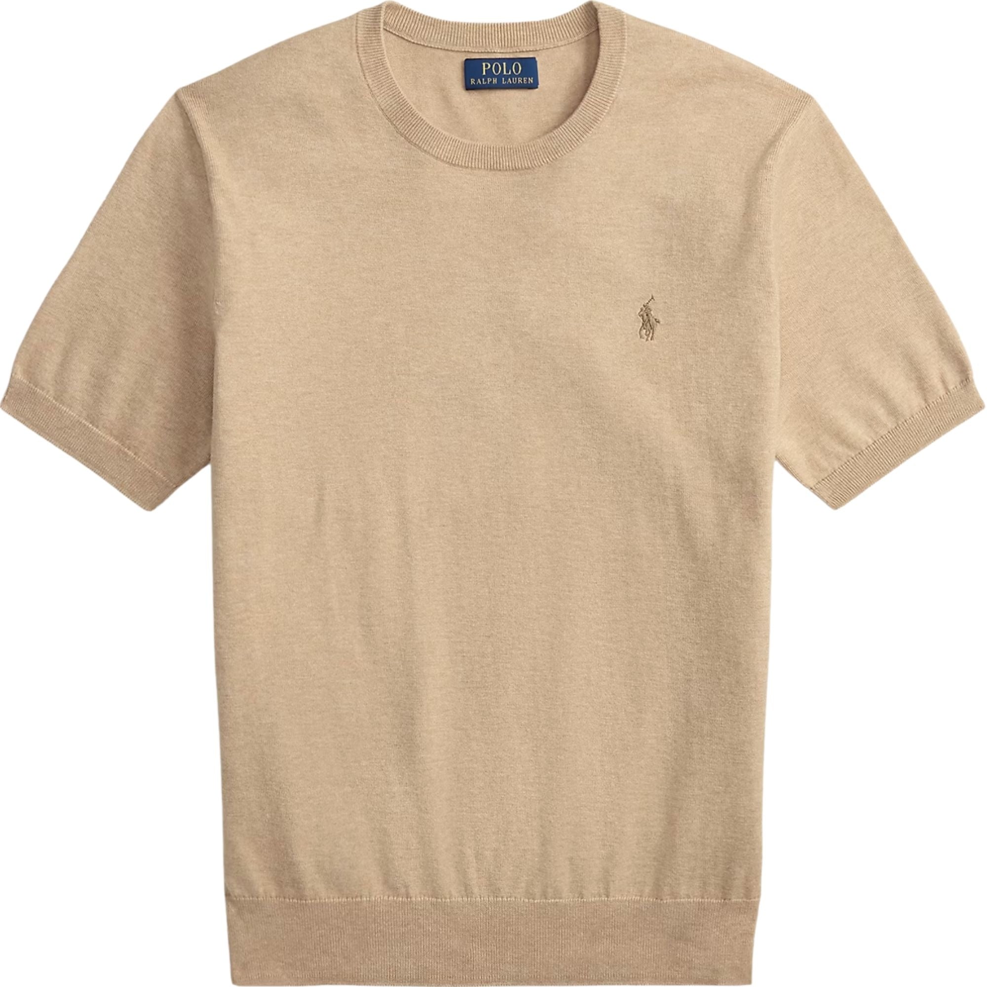 Polo Ralph Lauren Crewneck Short-Sleeve Knit - Brown Men’s shirt