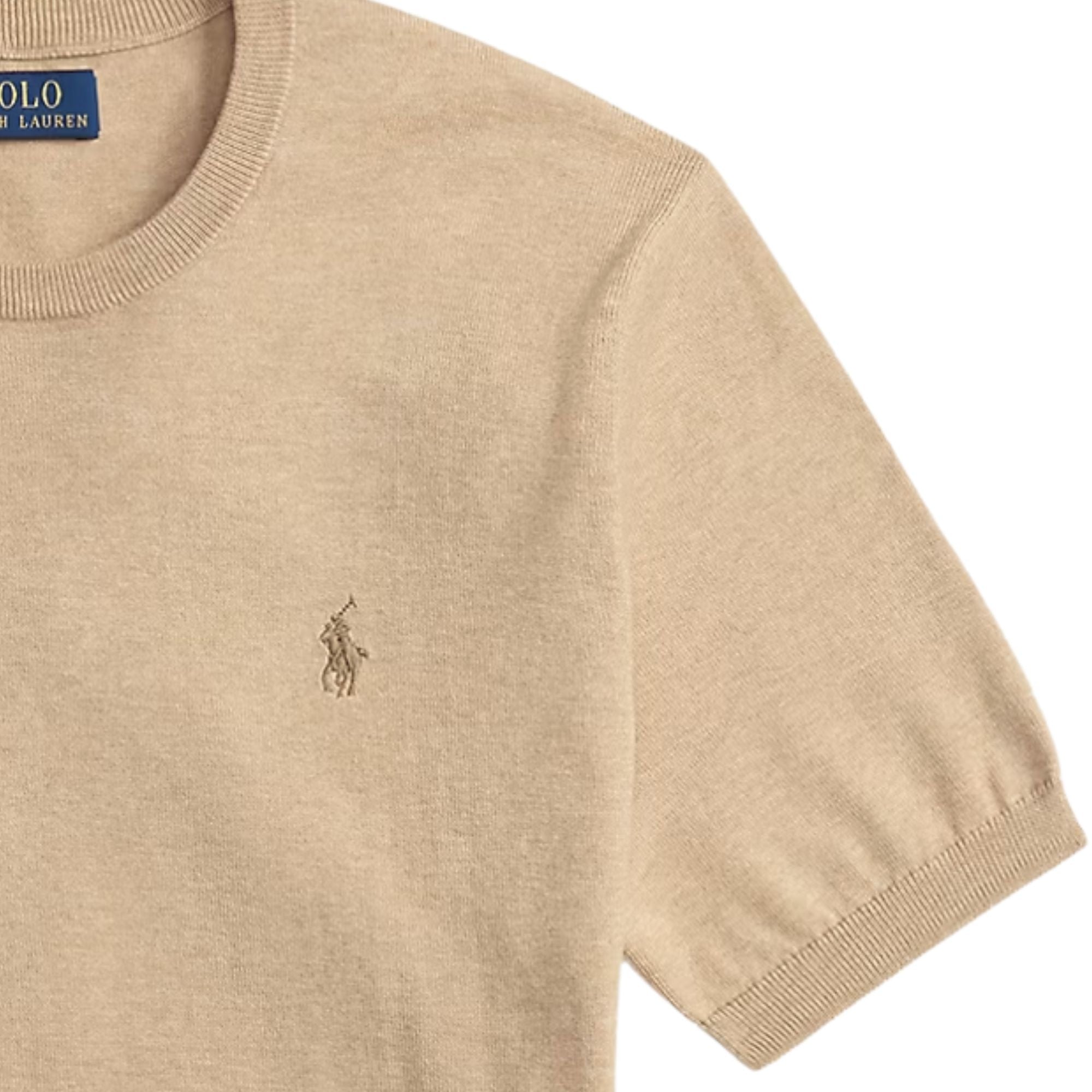 Polo Ralph Lauren Crewneck Short-Sleeve Knit - Brown Men’s shirt