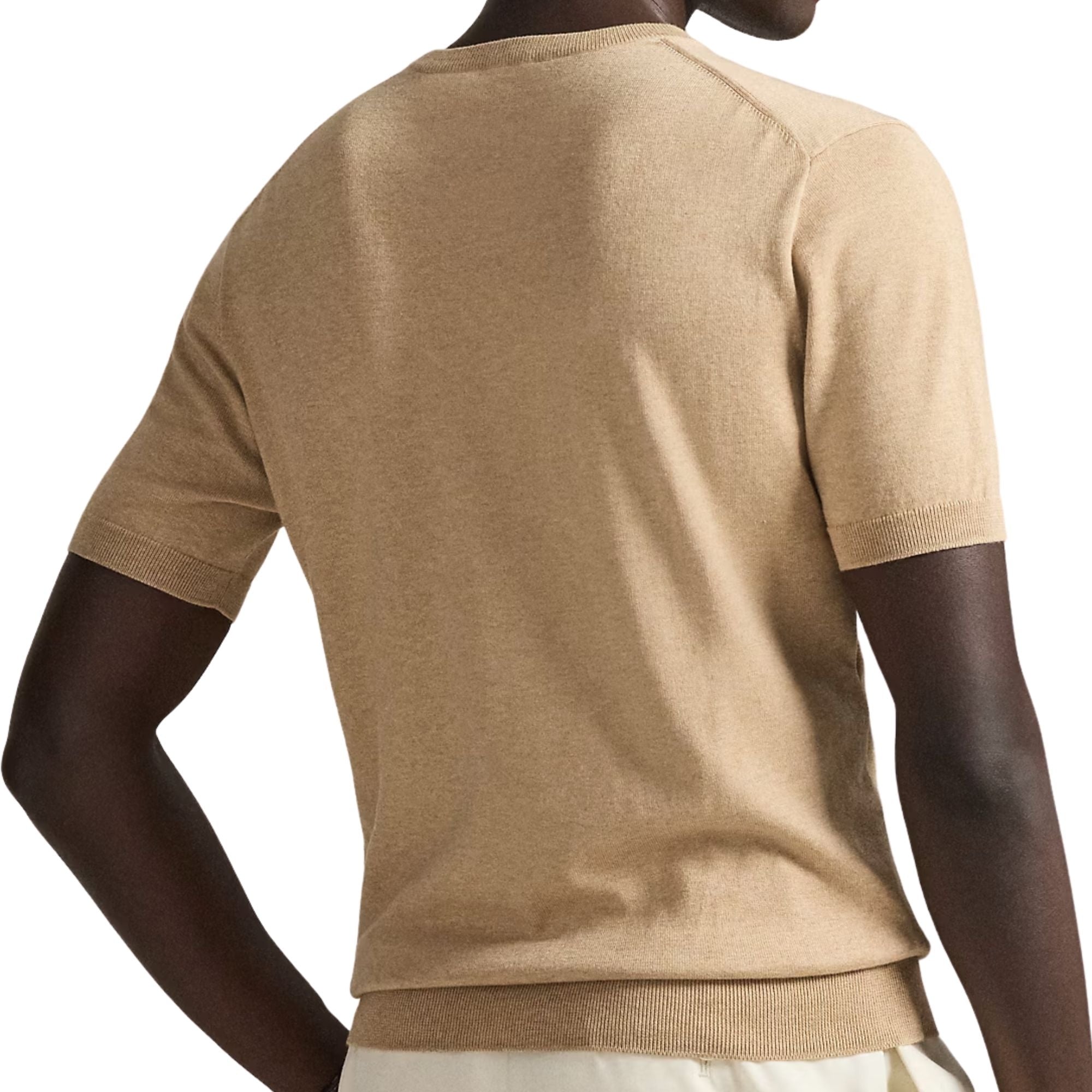 Polo Ralph Lauren Crewneck Short-Sleeve Knit - Brown Men’s shirt