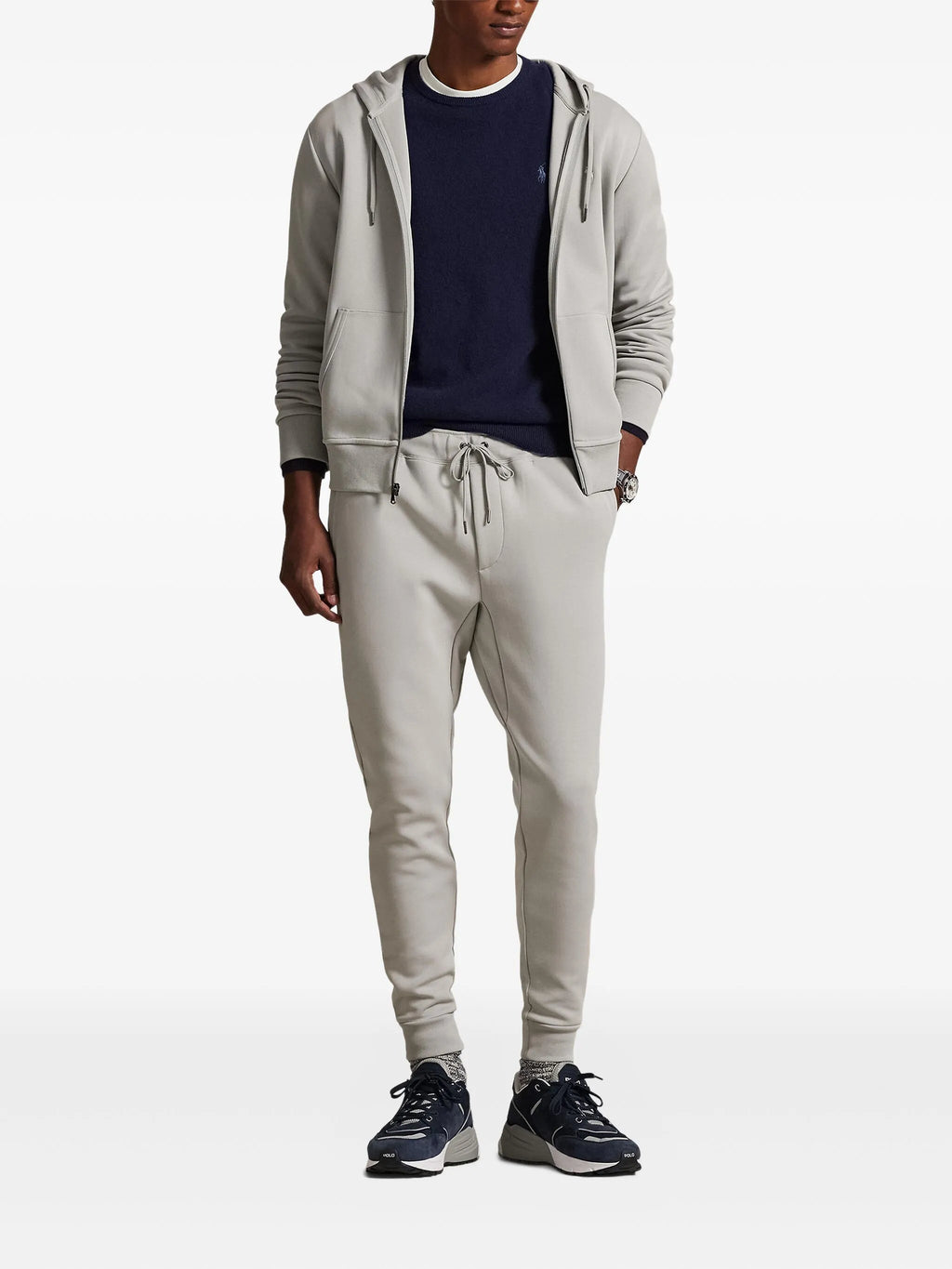 RALPH LAUREN Double-Knit Jogging Pants Greymen's pants
