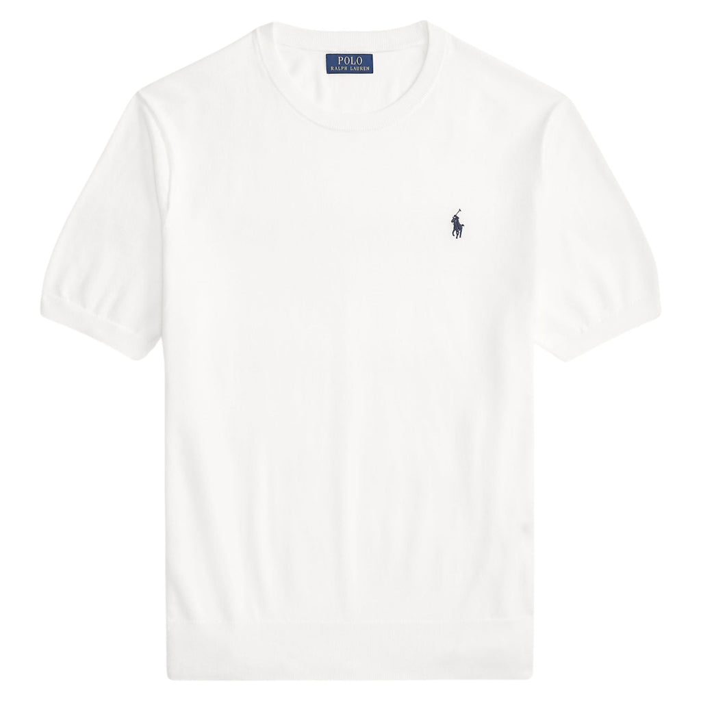 Polo Ralph Lauren Cotton Crewneck Short Sleeve Jumper - White Men’s shirt