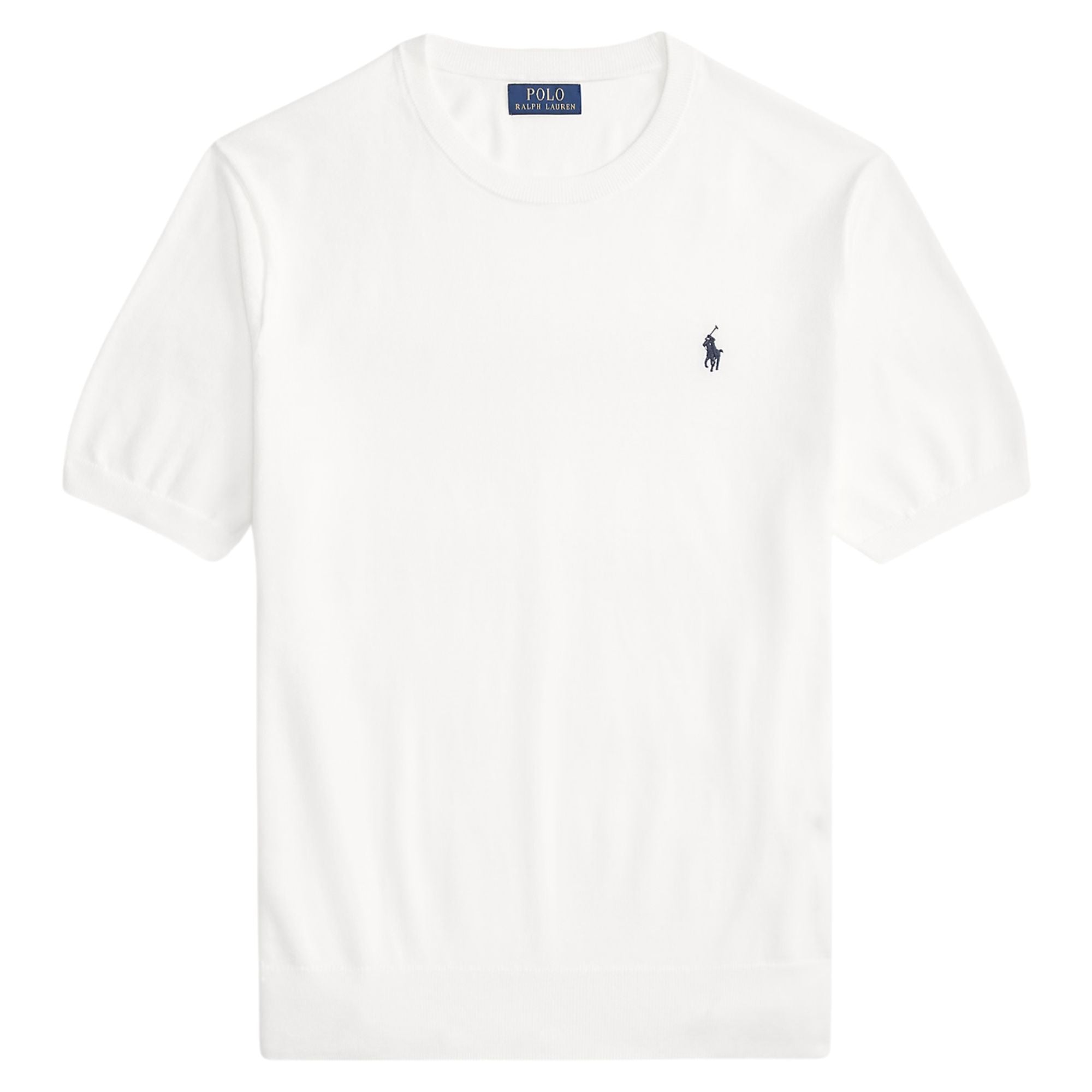 Polo Ralph Lauren Cotton Crewneck Short Sleeve Jumper - White Men’s shirt
