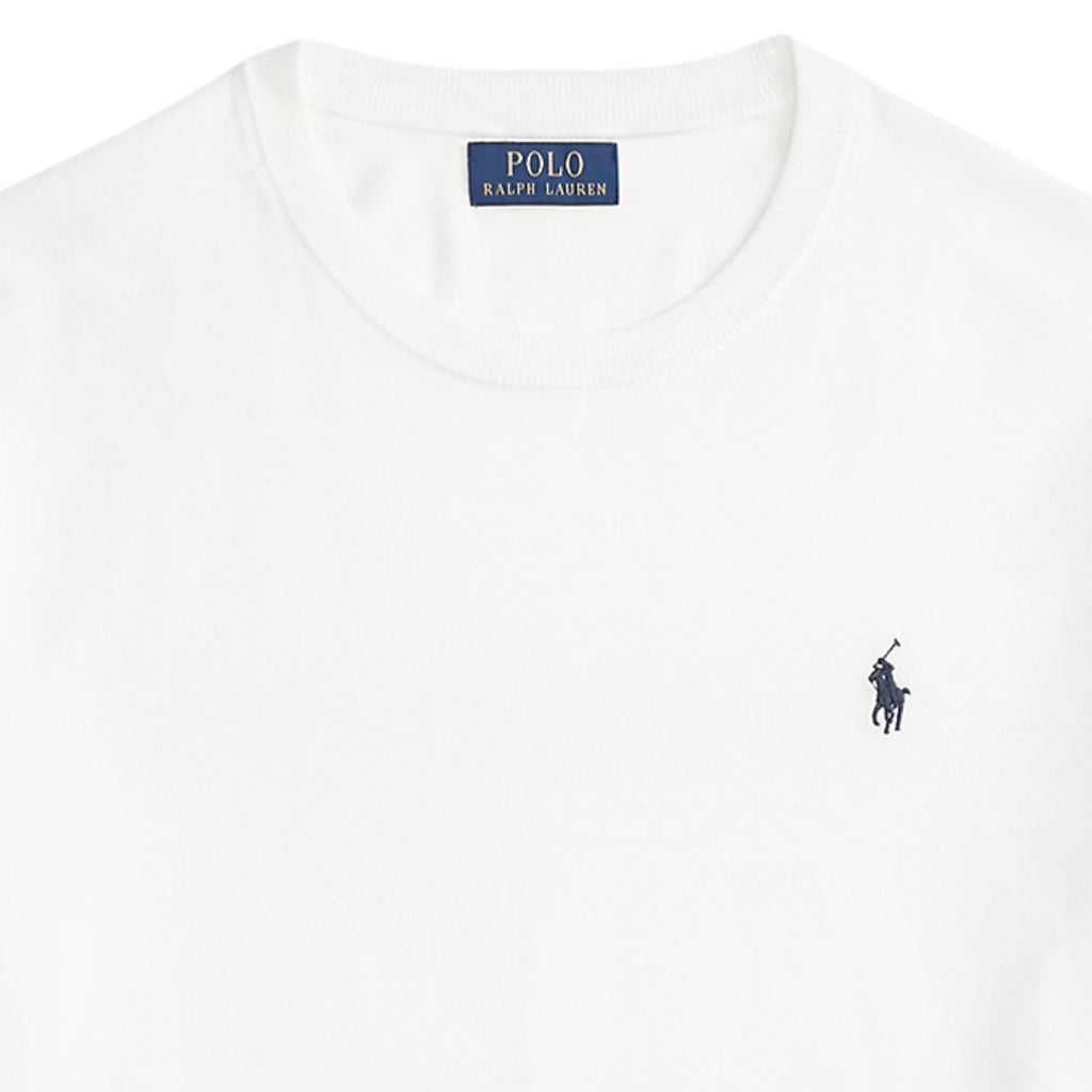 Polo Ralph Lauren Cotton Crewneck Short Sleeve Jumper - White Men’s shirt
