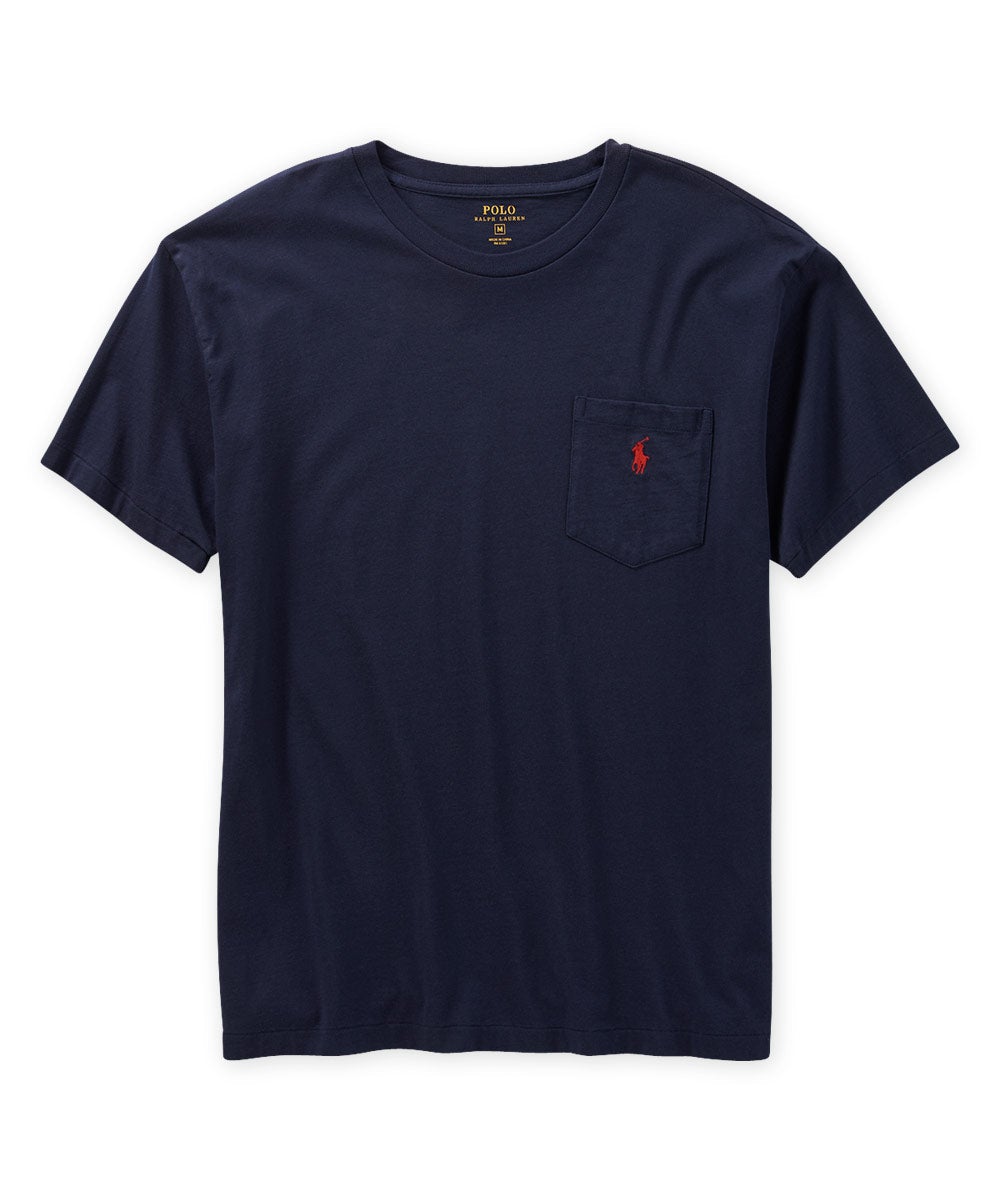 Polo Ralph Lauren Short Sleeve Solid Pocket Crewneck Tee Shirt Men’s shirt