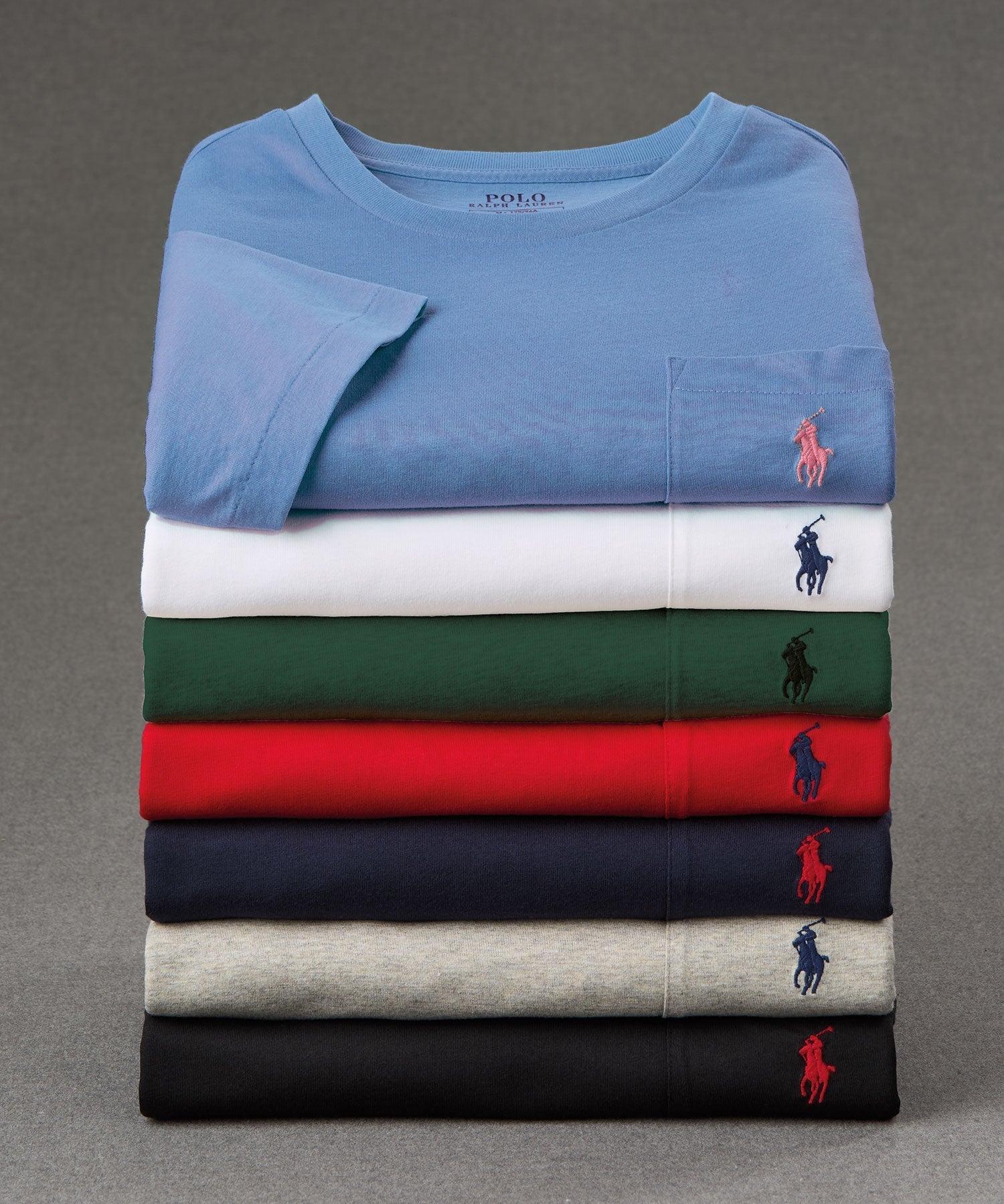 Polo Ralph Lauren Short Sleeve Solid Pocket Crewneck Tee Shirt Men’s shirt