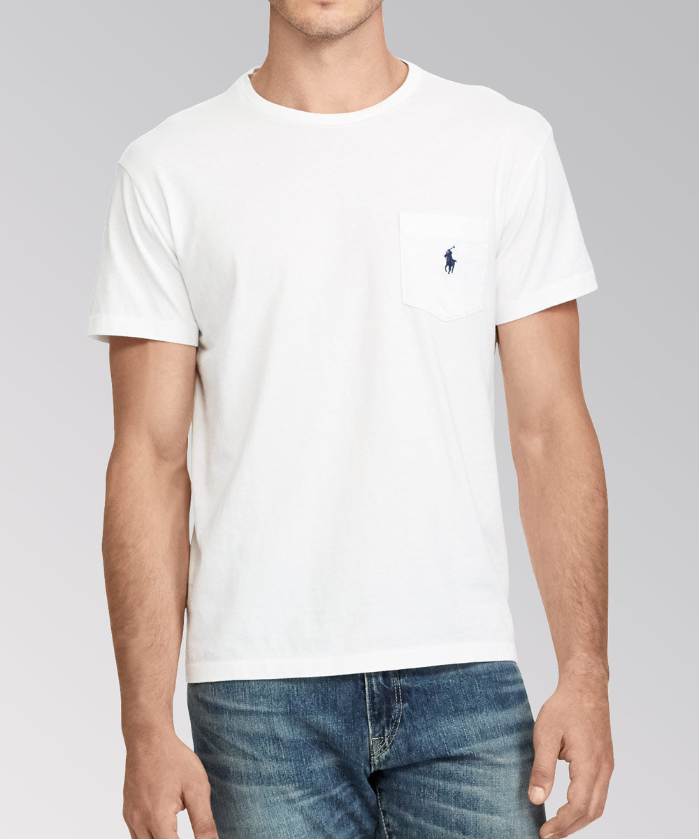 Polo Ralph Lauren Short Sleeve Solid Pocket Crewneck Tee Shirt Men’s shirt