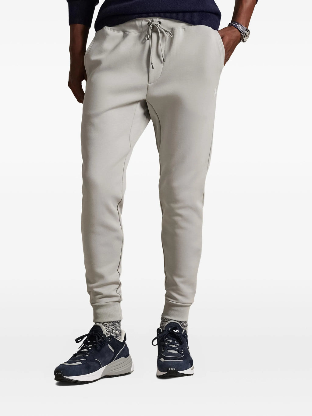 RALPH LAUREN Double-Knit Jogging Pants Greymen's pants