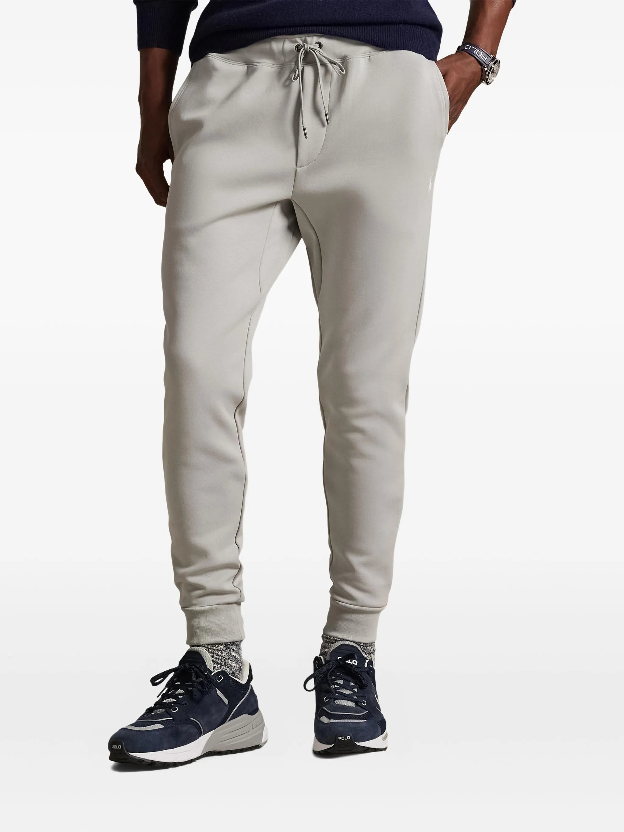 RALPH LAUREN Double-Knit Jogging Pants Greymen's pants