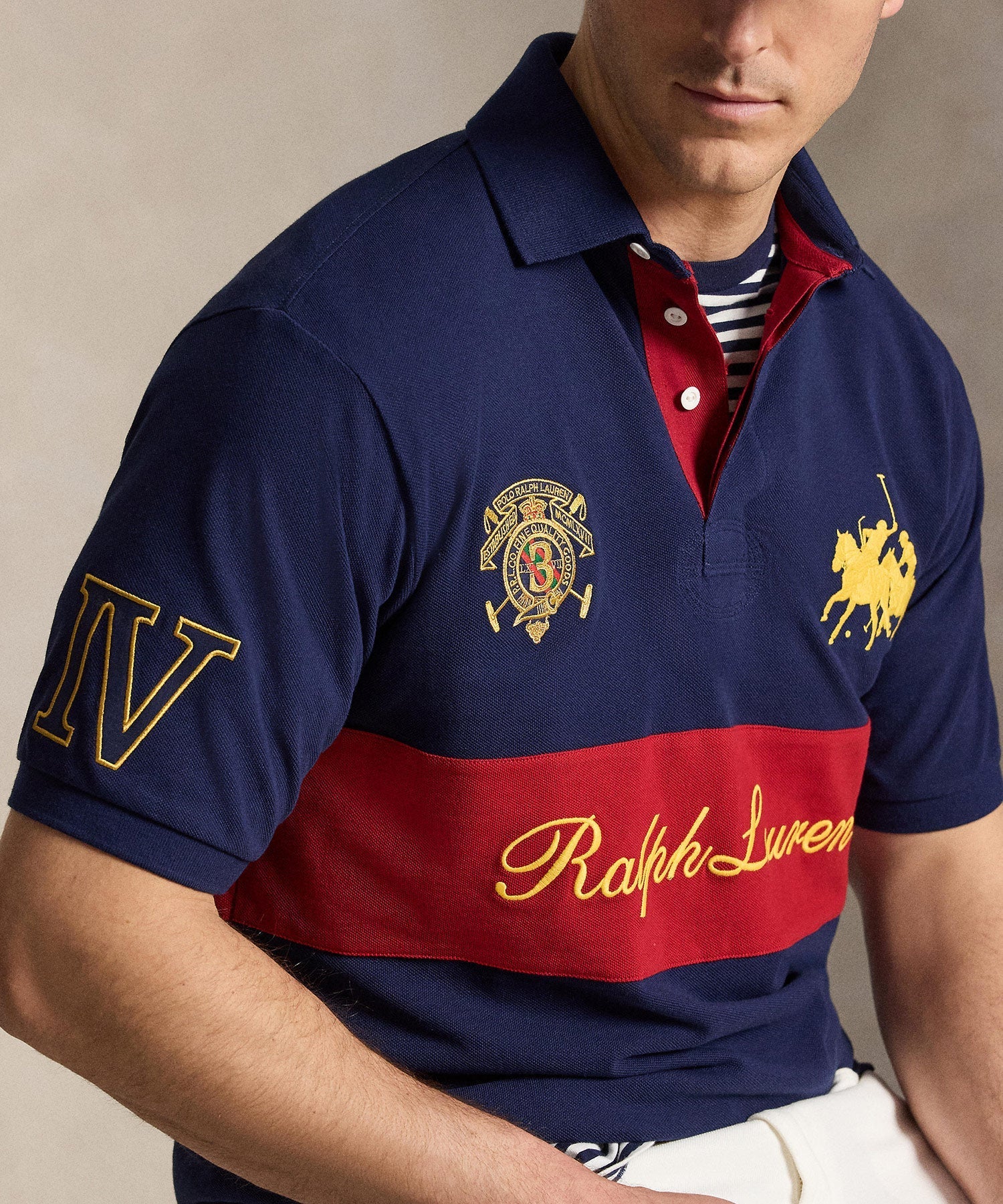 Polo Ralph Lauren Short Sleeve Dual Player Mesh Graphic Polo Men’s shirt