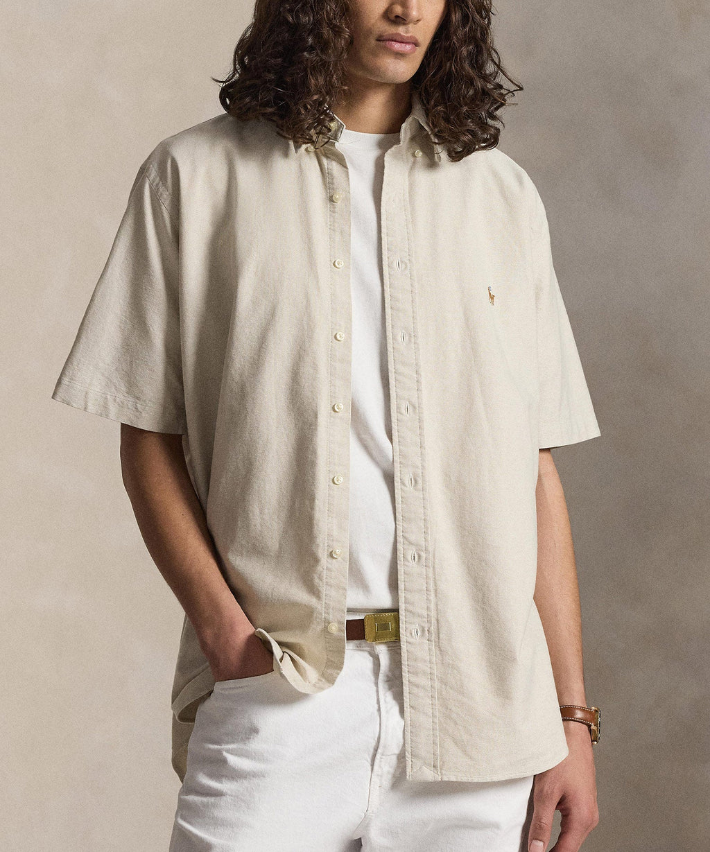 Polo Ralph Lauren Short Sleeve Solid Oxford Sport Shirt Men’s shirt