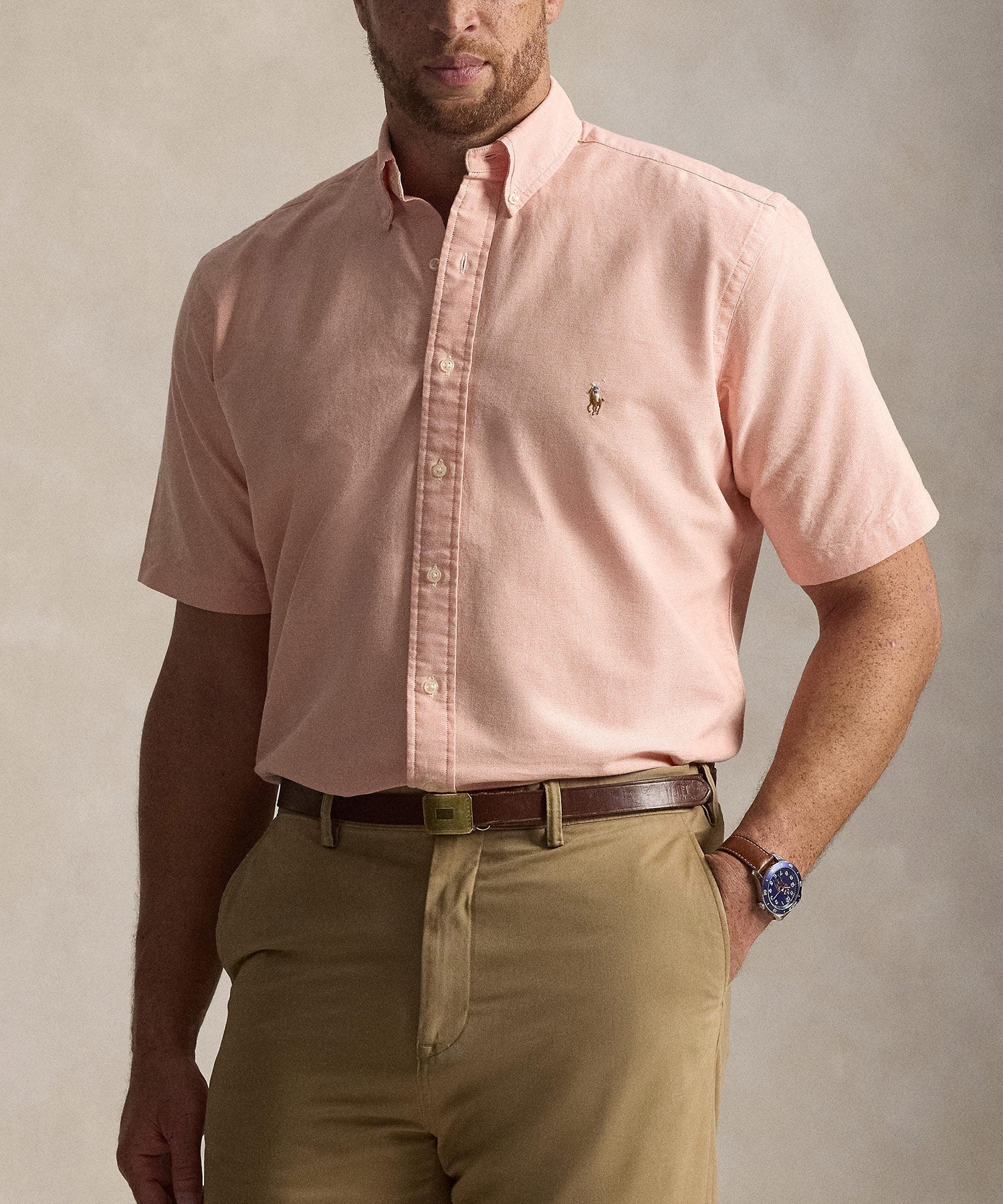 Polo Ralph Lauren Short Sleeve Solid Oxford Sport Shirt Men’s shirt