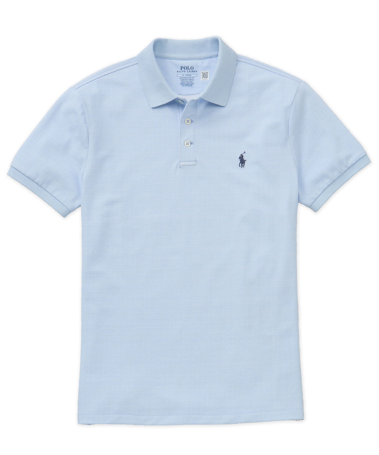 Polo Ralph Lauren Short Sleeve Glen Plaid Stretch Mesh Polo Men’s shirt