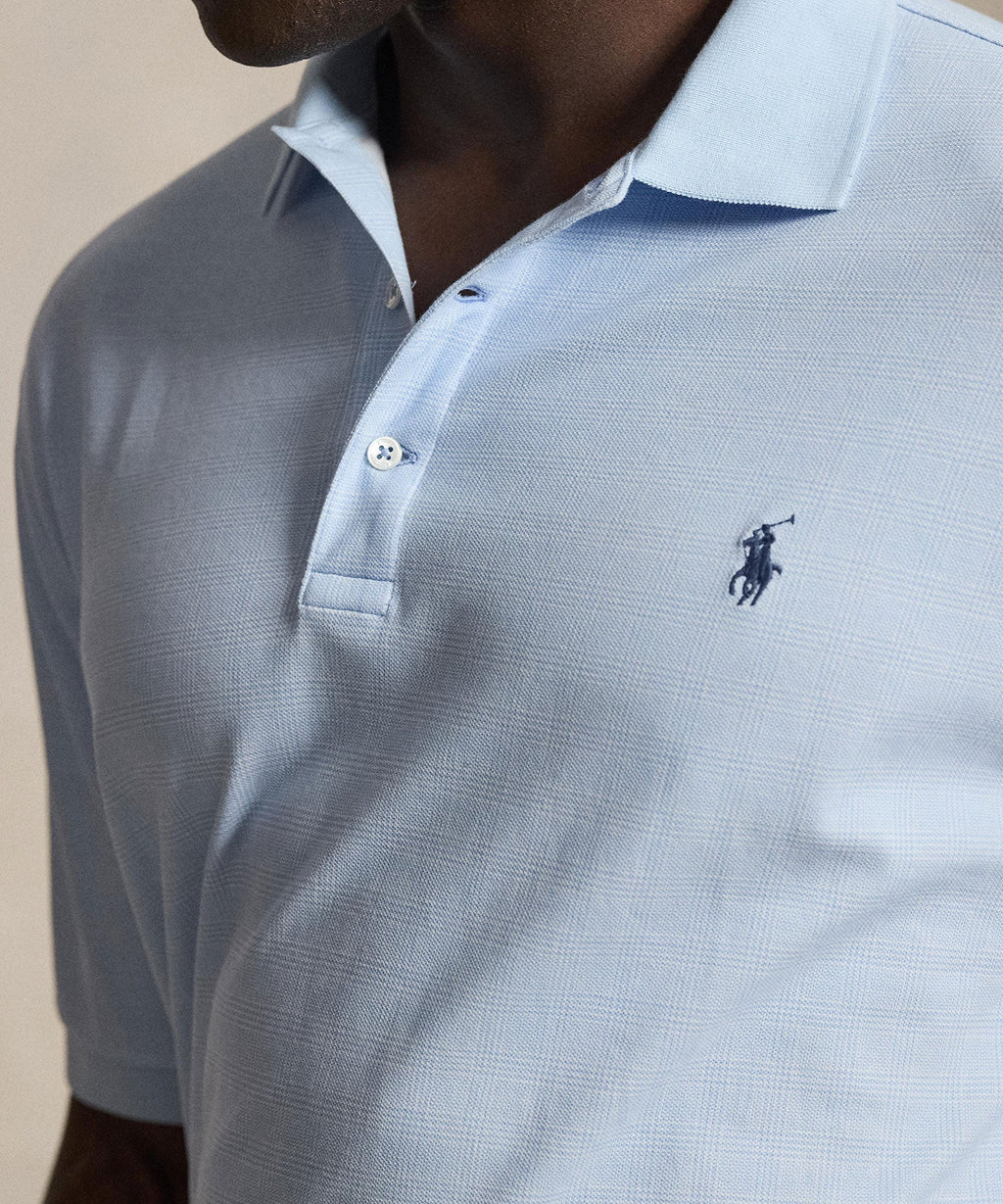 Polo Ralph Lauren Short Sleeve Glen Plaid Stretch Mesh Polo Men’s shirt