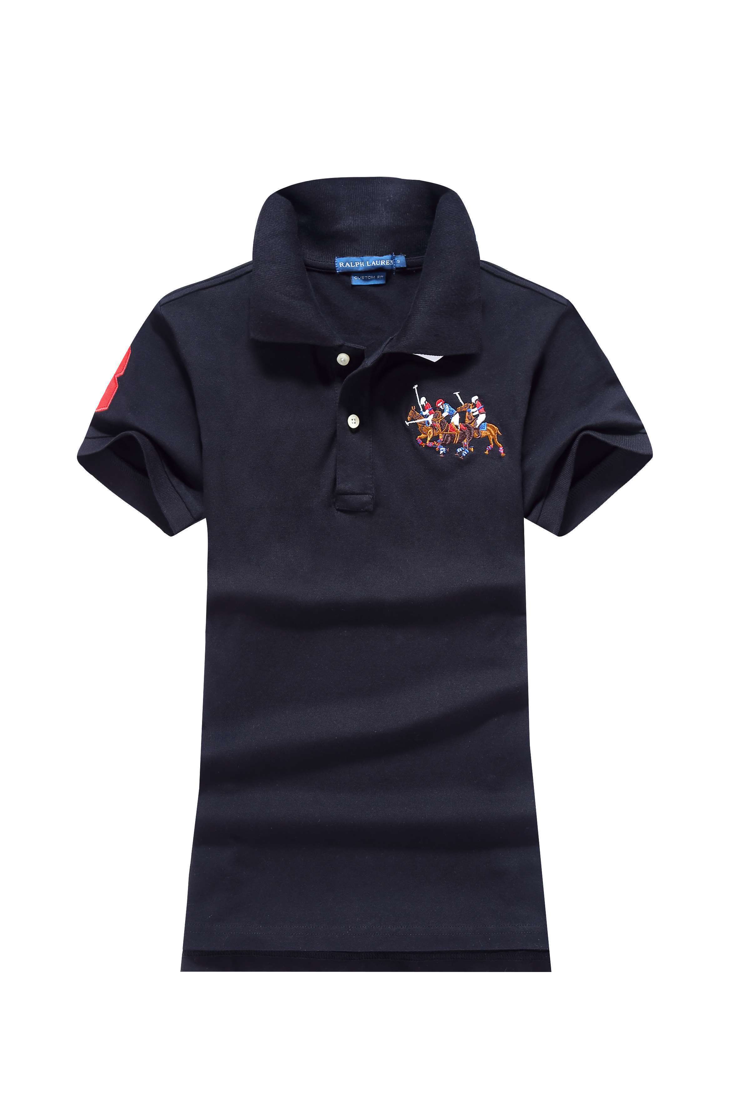 🖤 Polo Ralph Lauren – Black Custom Fit (Triple Players) Men’s shirt