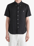 POLO RALPH LAUREN - Men Short-Sleeve Piece Dye Linen Sport Shirt Men’s shirt