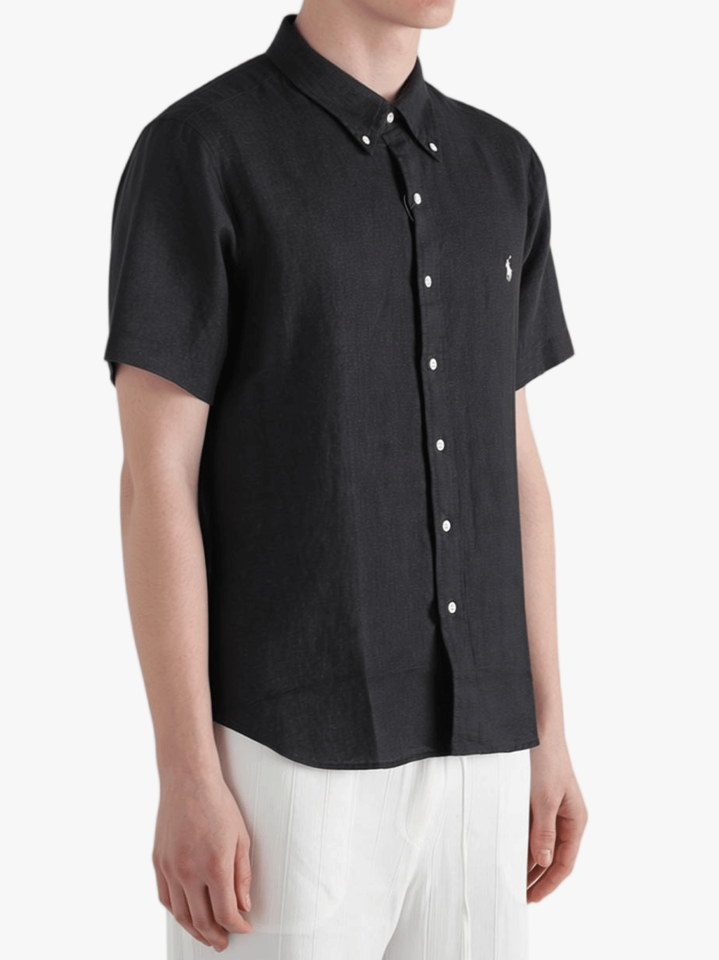POLO RALPH LAUREN - Men Short-Sleeve Piece Dye Linen Sport Shirt Men’s shirt