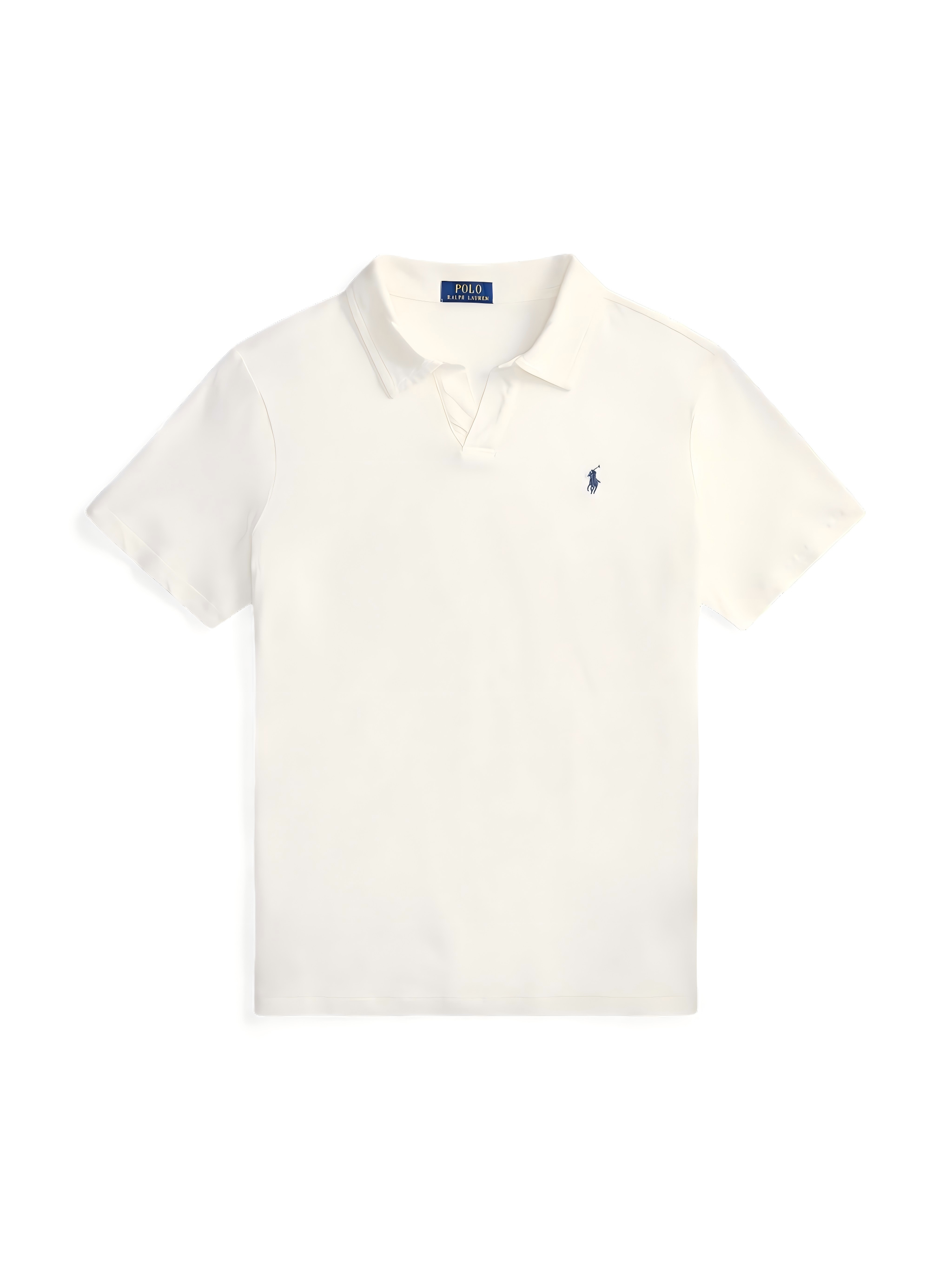 POLO RALPH LAUREN - Men Short-Sleeve Cotton Linen Johnny Collar Polo Men’s shirt