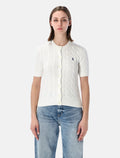 Polo Ralph Lauren cable-knit cotton cardigan shirt