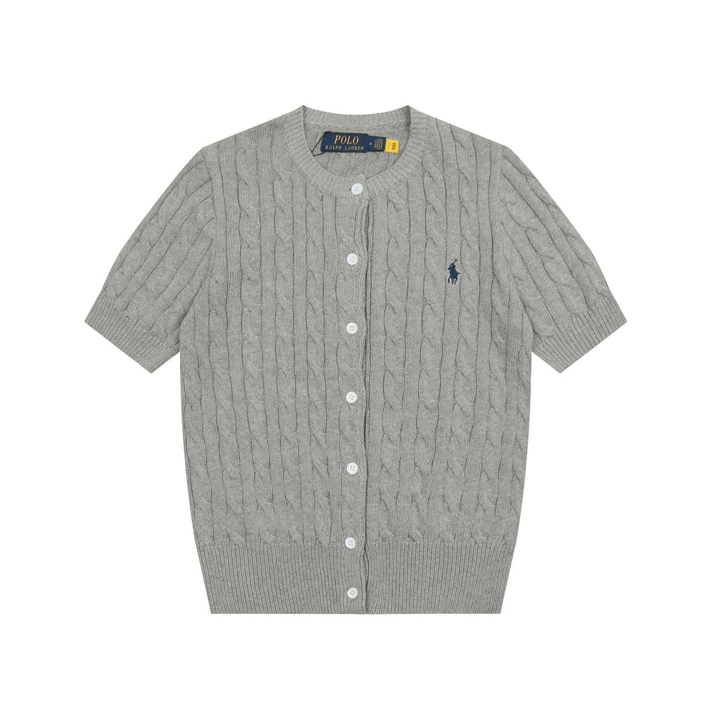 Ralph Lauren Knitted sweaters Ralph Lauren Knitted Short Sleeved Shirt RL Ralph Pony Standard POLO Short Sleeve Knitted Sweater Cardigan T-Shirt Men’s shirt