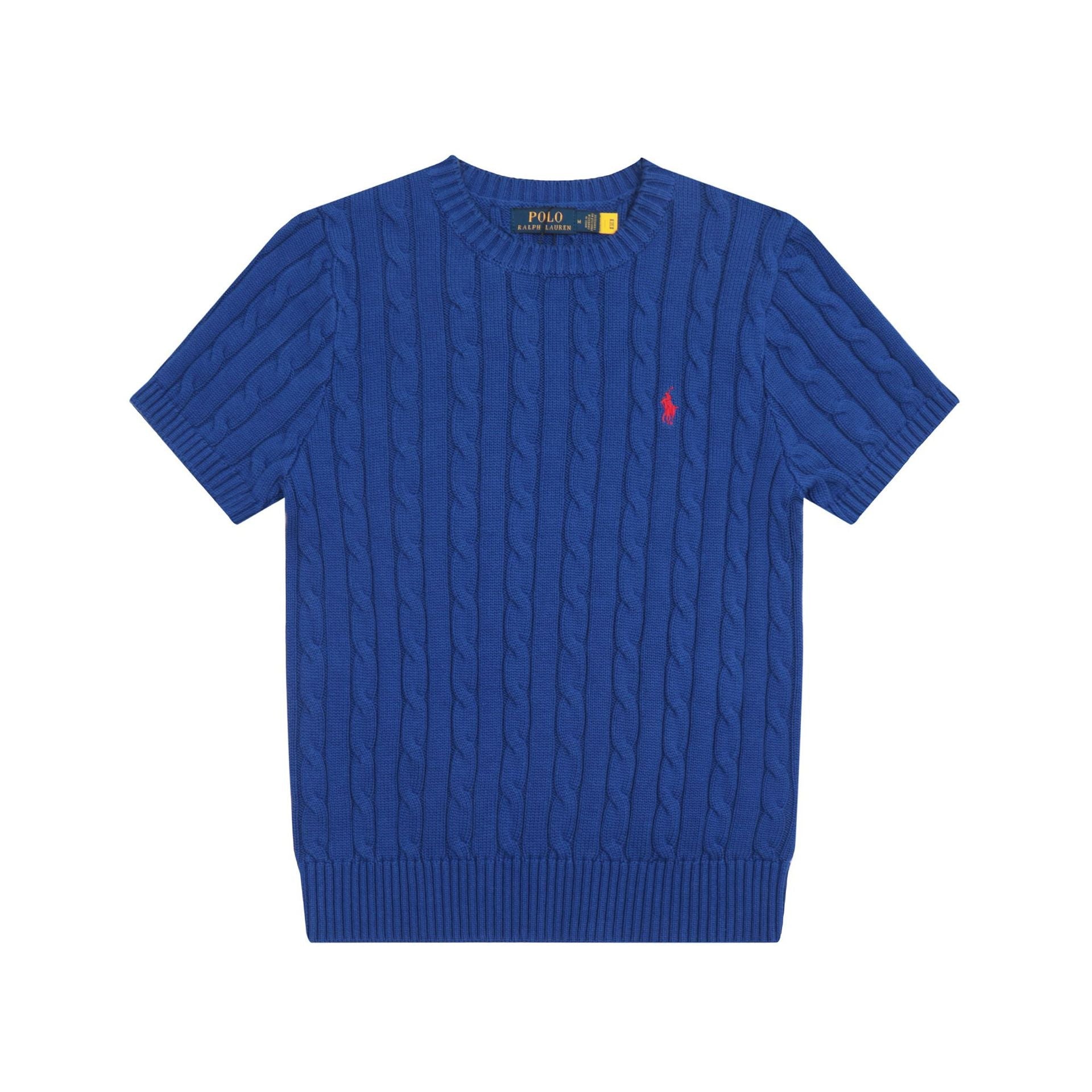Ralph Lauren Knitted sweaters Ralph Lauren Knitted Short Sleeved Shirt Small Standard Twist Knitted Crew Neck Short Sleeve Men’s shirt
