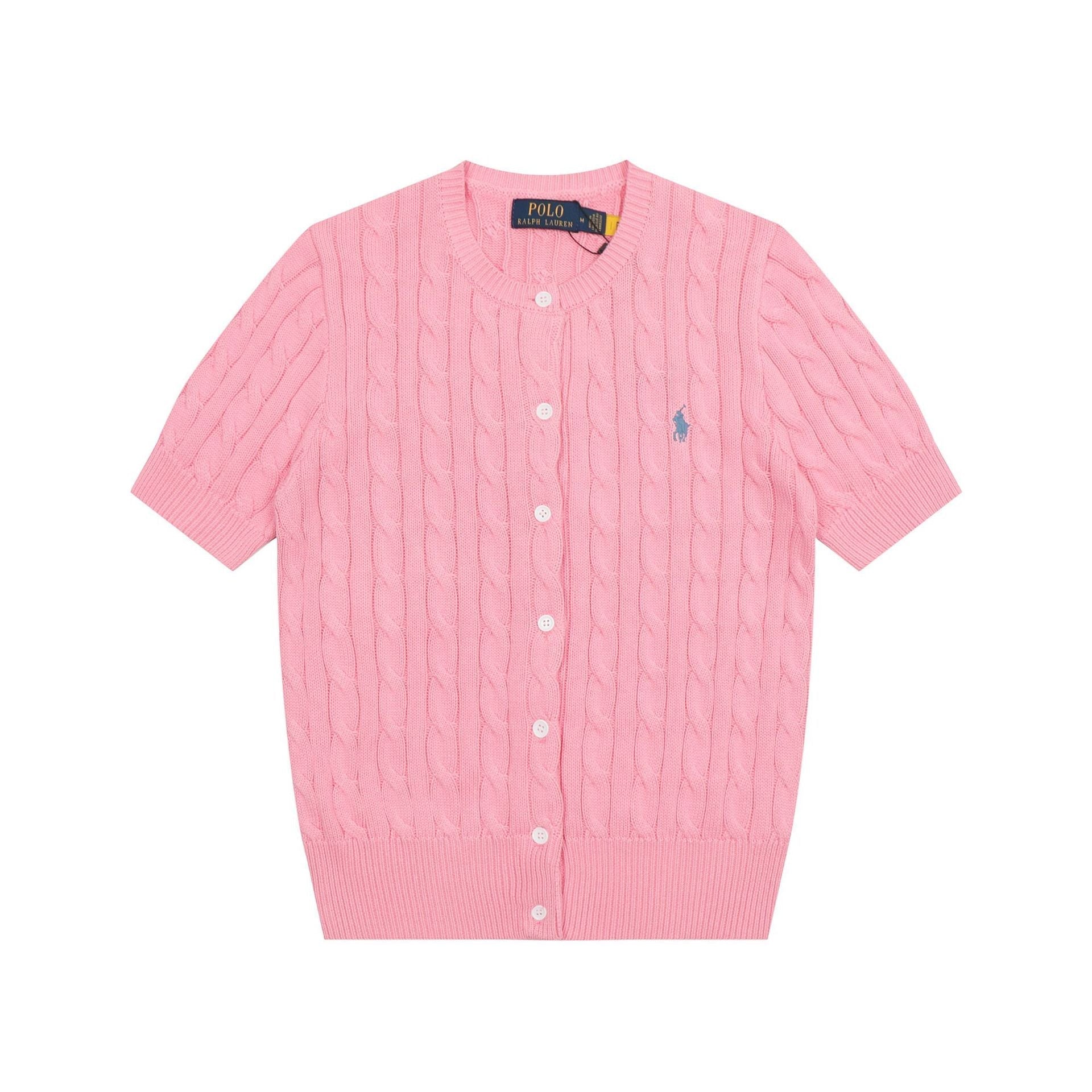 Ralph Lauren Knitted sweaters Ralph Lauren Knitted Short Sleeved Shirt RL Ralph Pony Standard POLO Short Sleeve Knitted Sweater Cardigan T-Shirt Men’s shirt