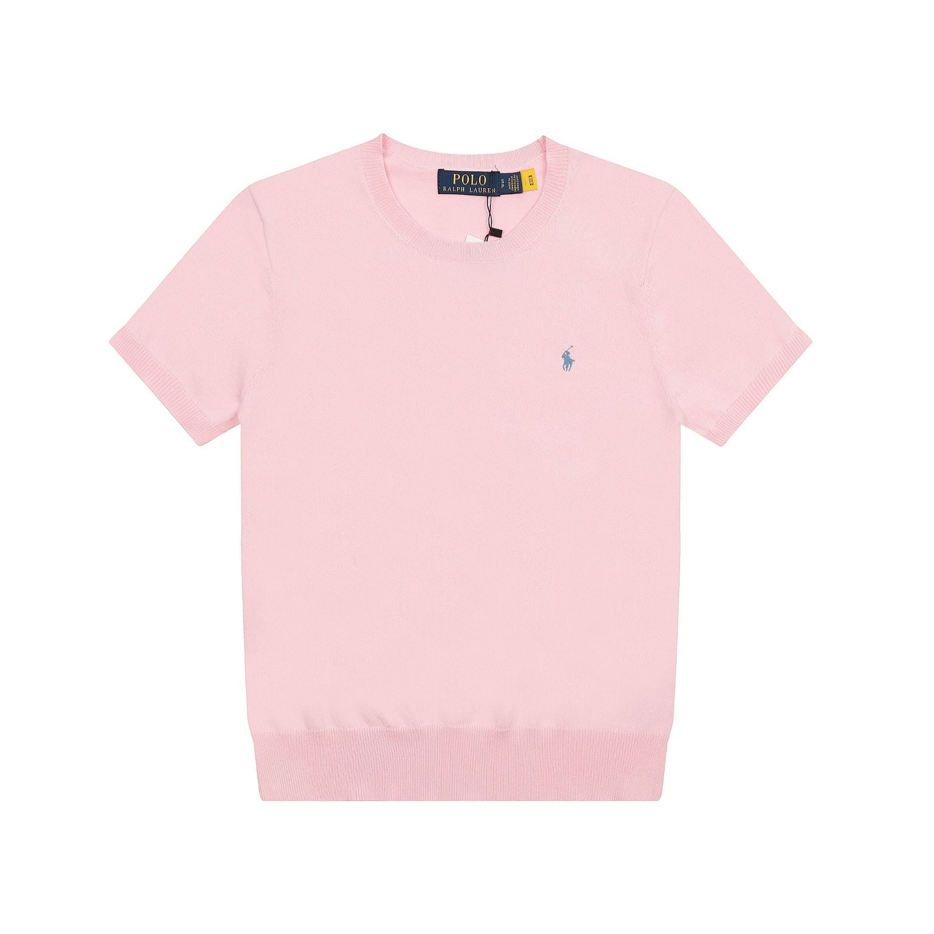 Ralph Lauren Knitted sweaters Ralph Lauren Knitted Short Sleeved Shirt RLl Pony Standard Knitted Twist Embroidered Short Sleeve Top T-Shirt Men’s shirt