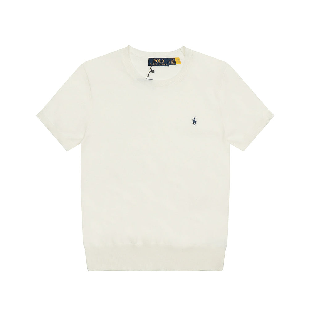 Ralph Lauren Knitted sweaters Ralph Lauren Knitted Short Sleeved Shirt RLl Pony Standard Knitted Twist Embroidered Short Sleeve Top T-Shirt Men’s shirt