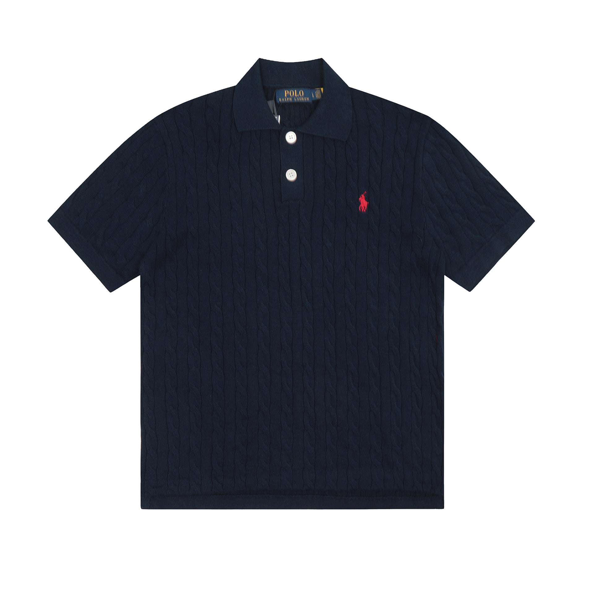 Ralph Lauren Knitted sweaters Ralph Lauren Knitted Short Sleeved Shirt POLO Lapel Knitted Short Sleeve Small Twist Lapel T-Shirt Men’s shirt
