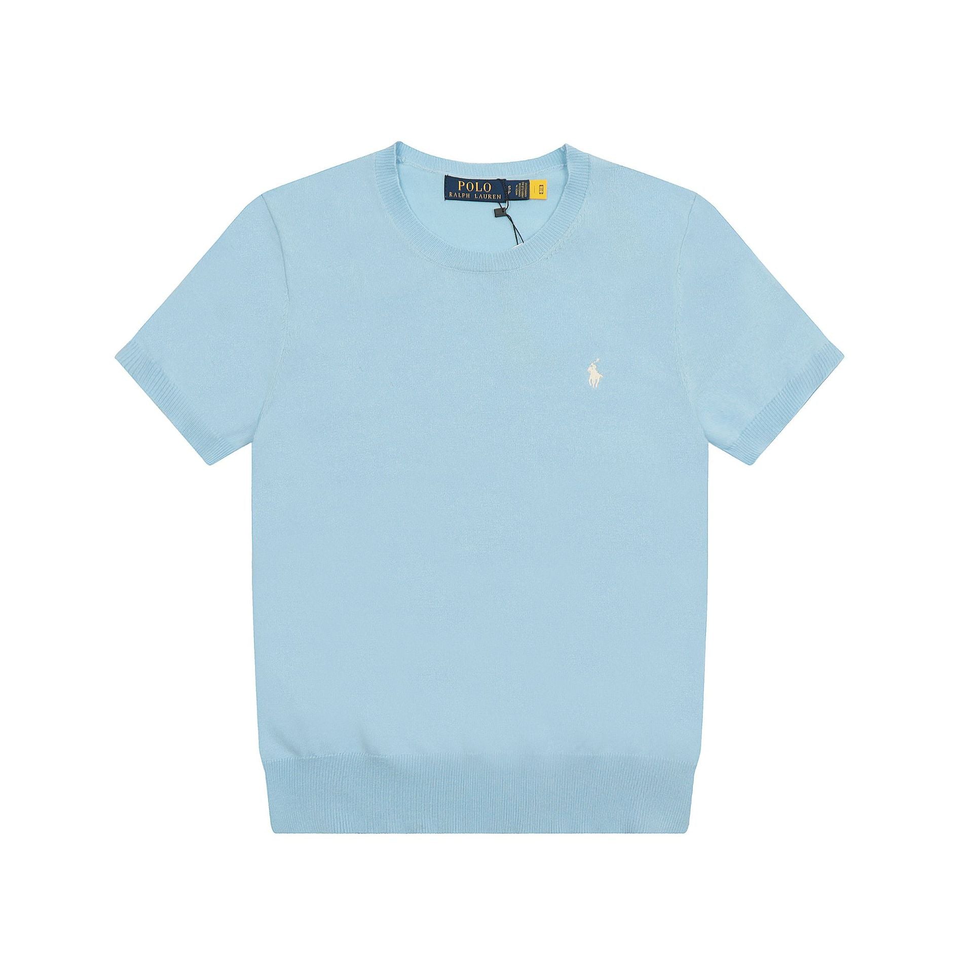 Ralph Lauren Knitted sweaters Ralph Lauren Knitted Short Sleeved Shirt RLl Pony Standard Knitted Twist Embroidered Short Sleeve Top T-Shirt Men’s shirt