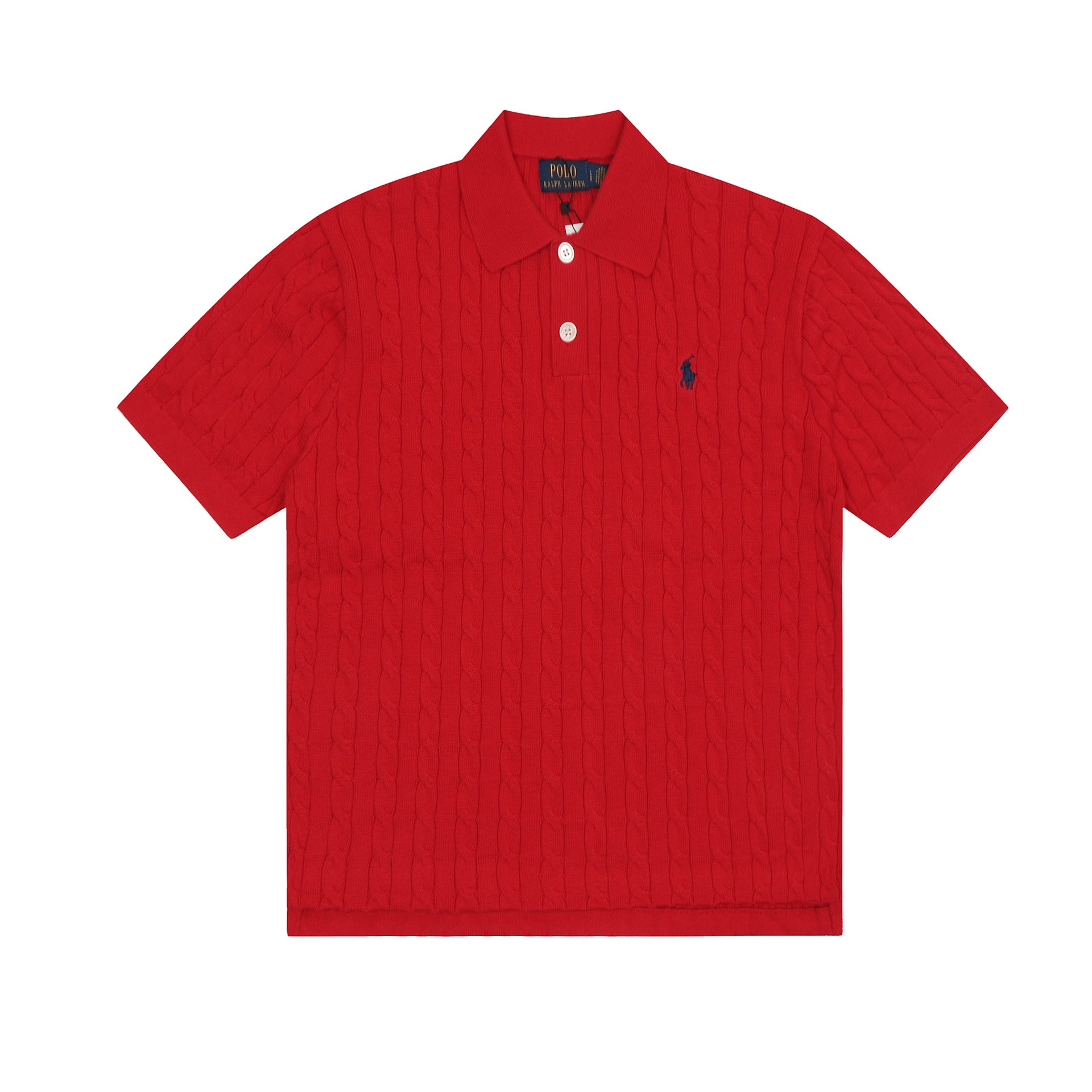 Ralph Lauren Knitted sweaters Ralph Lauren Knitted Short Sleeved Shirt POLO Lapel Knitted Short Sleeve Small Twist Lapel T-Shirt Men’s shirt