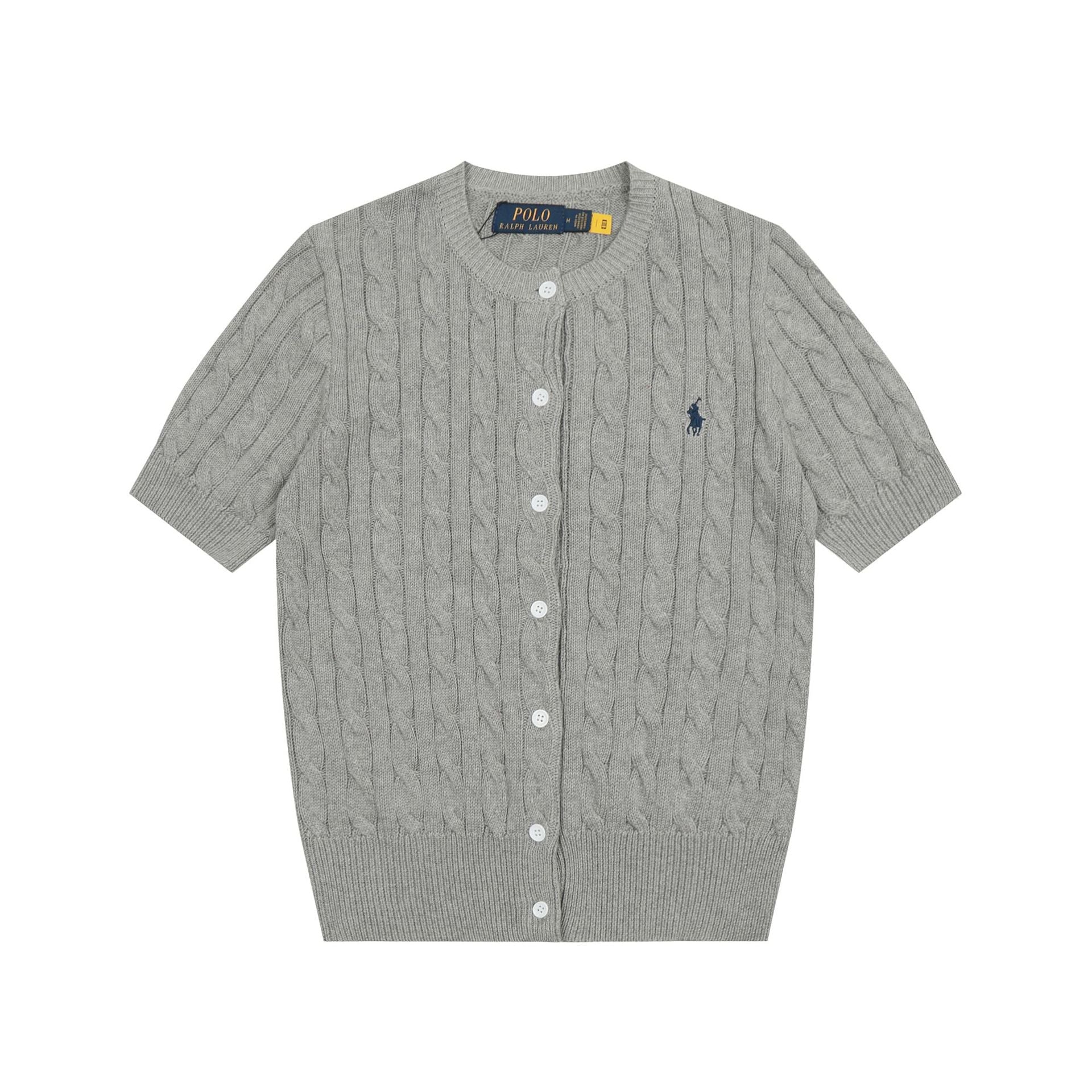 Ralph Lauren Knitted sweaters Ralph Lauren Knitted Short Sleeved Shirt RL Ralph Pony Standard POLO Short Sleeve Knitted Sweater Cardigan T-Shirt Men’s shirt