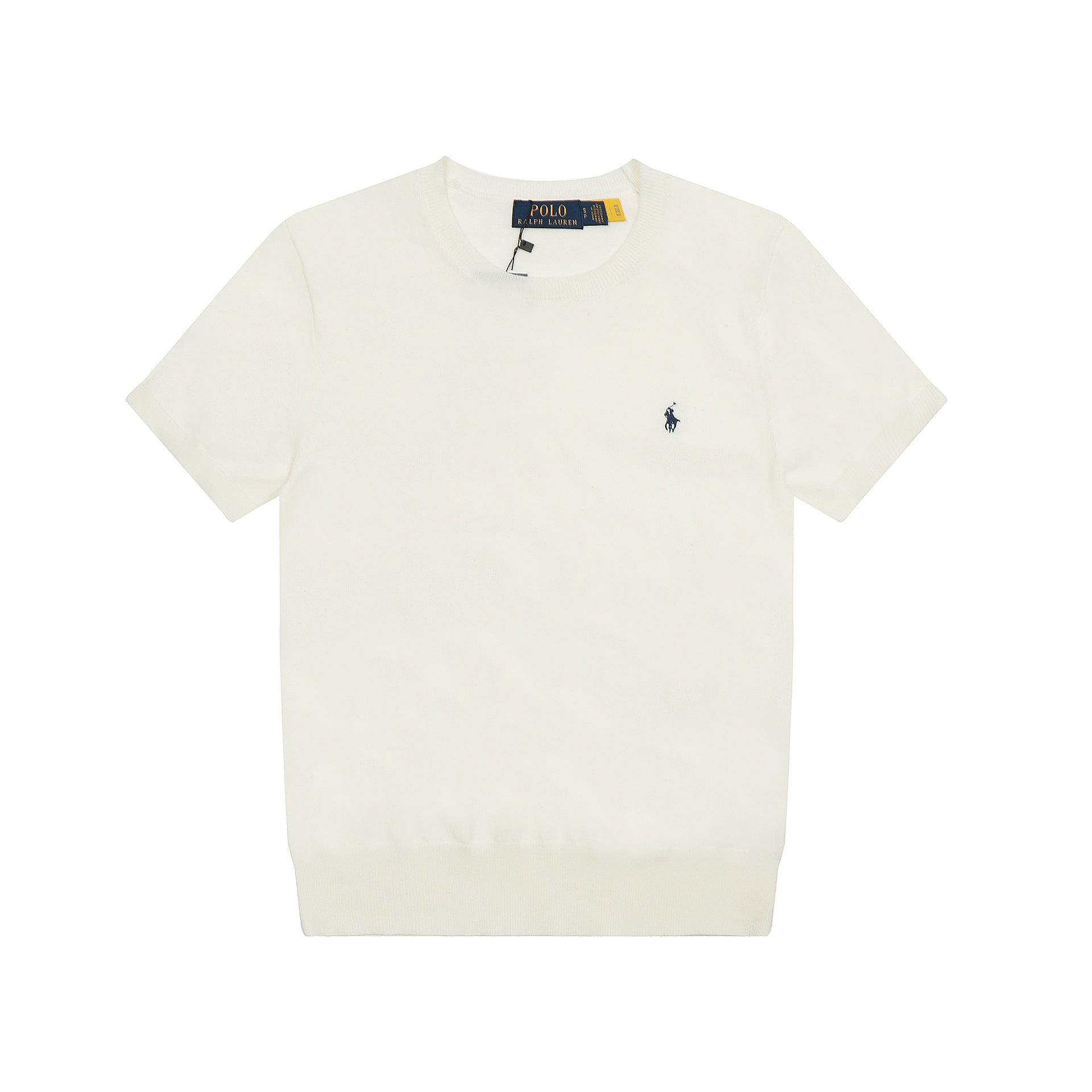 Ralph Lauren Knitted sweaters Ralph Lauren Knitted Short Sleeved Shirt RLl Pony Standard Knitted Twist Embroidered Short Sleeve Top T-Shirt Men’s shirt