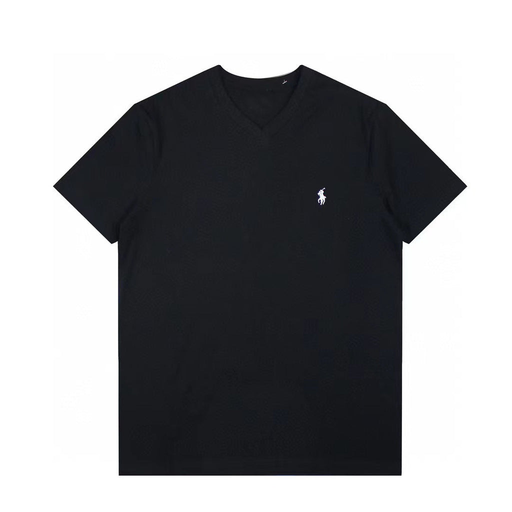 Ralph Lauren T Shirts Embroidered V-Neck Top shirt
