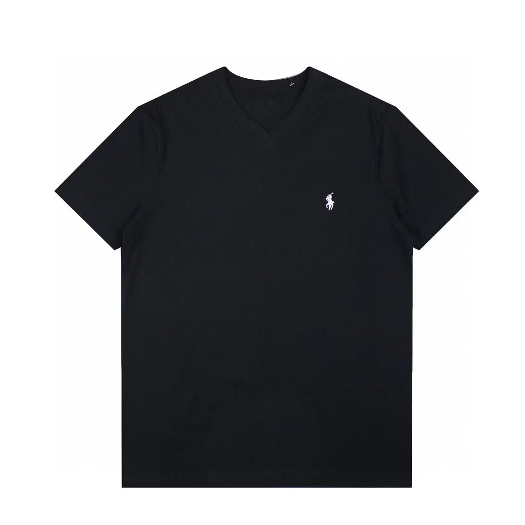 Ralph Lauren T Shirts Embroidered V-Neck Top shirt