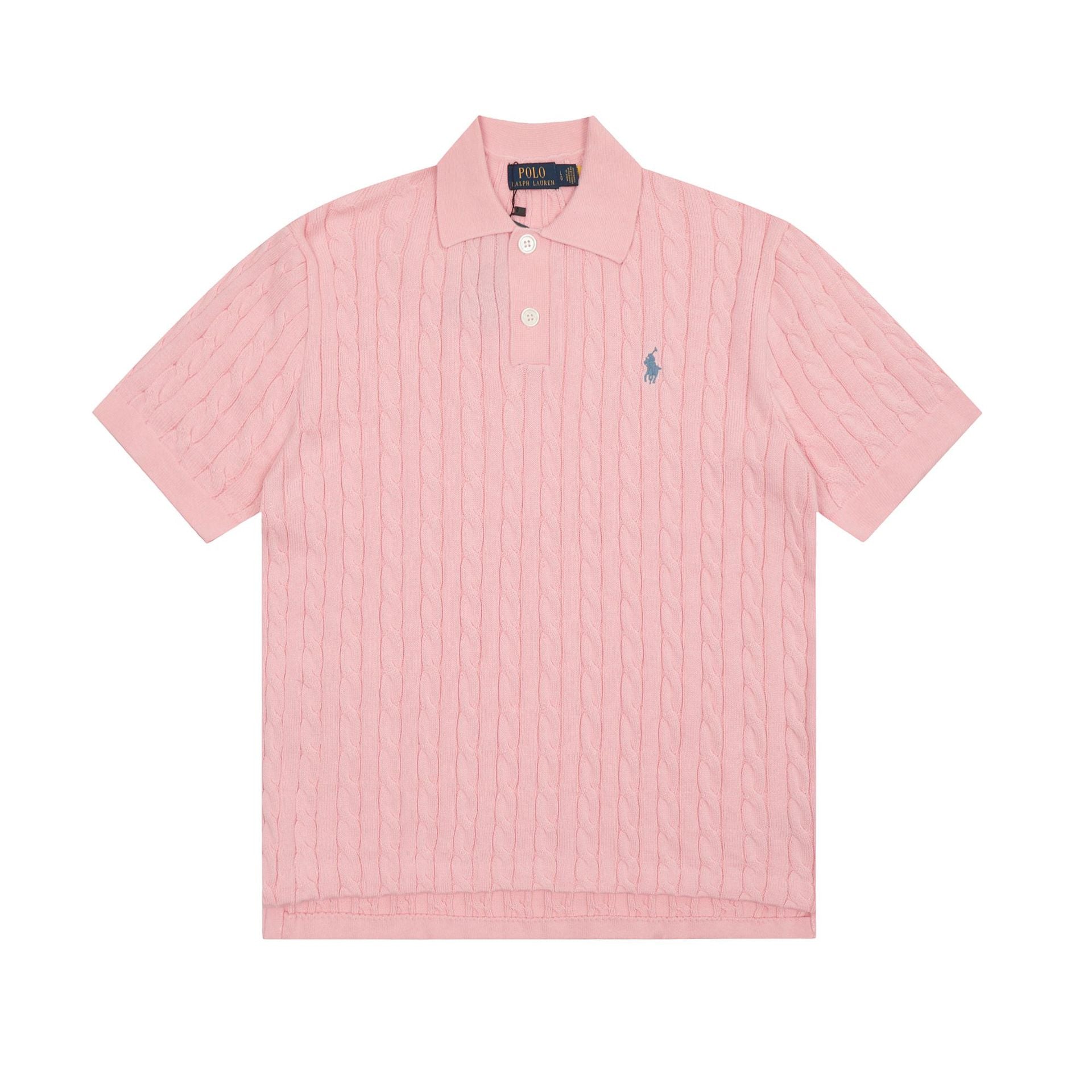 Ralph Lauren Knitted sweaters Ralph Lauren Knitted Short Sleeved Shirt POLO Lapel Knitted Short Sleeve Small Twist Lapel T-Shirt Men’s shirt
