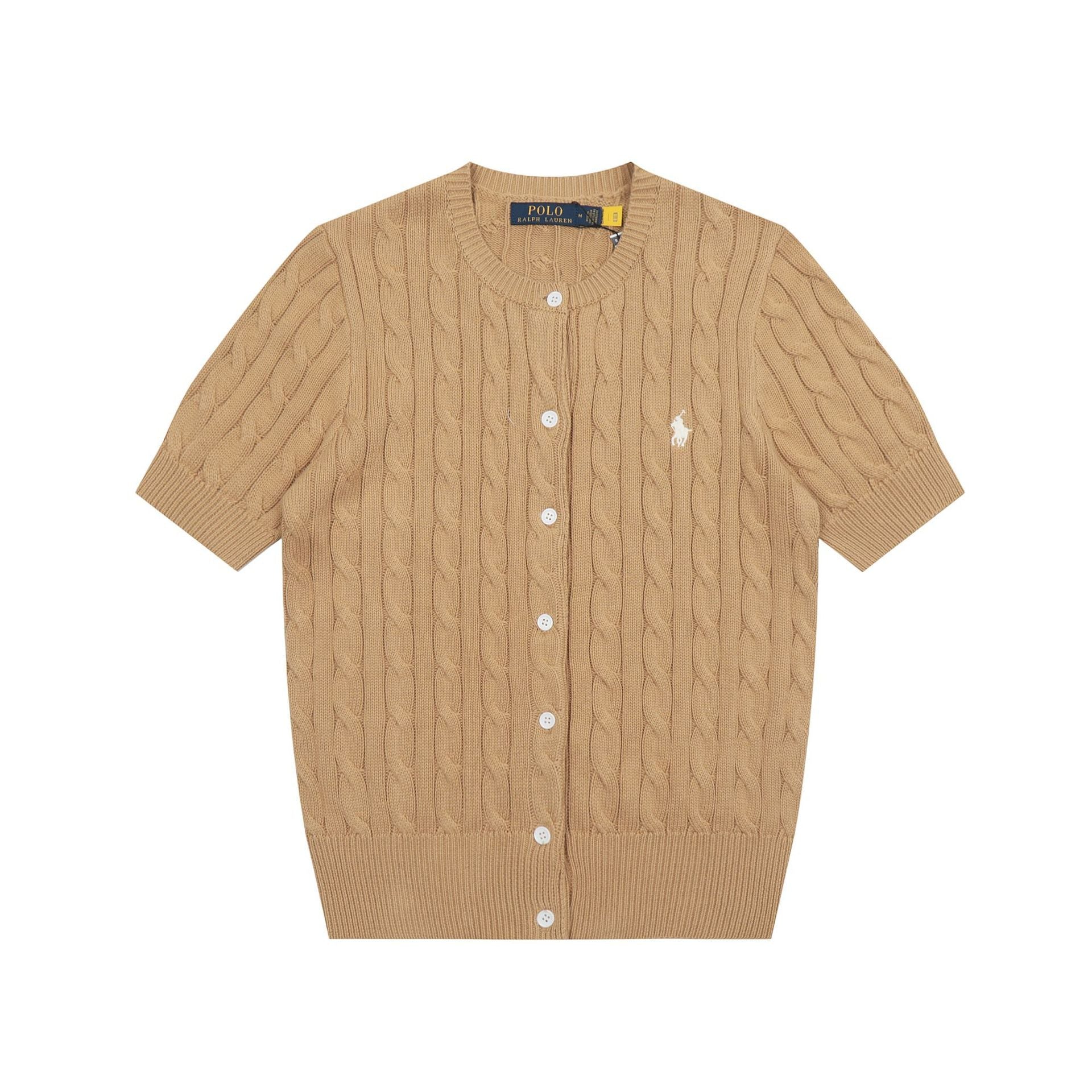 Ralph Lauren Knitted sweaters Ralph Lauren Knitted Short Sleeved Shirt RL Ralph Pony Standard POLO Short Sleeve Knitted Sweater Cardigan T-Shirt Men’s shirt