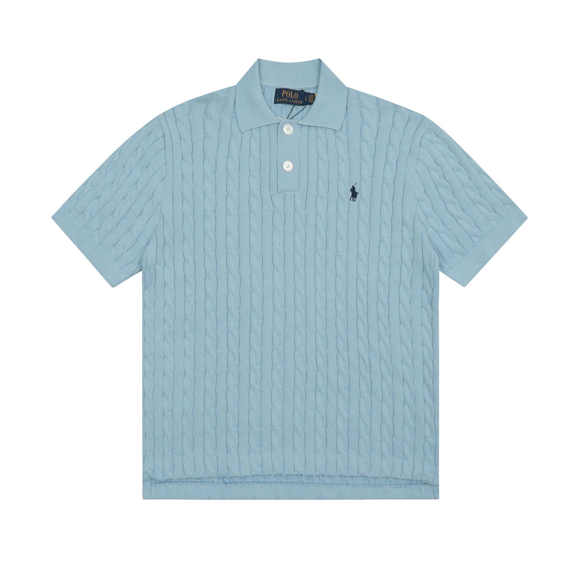 Ralph Lauren Knitted sweaters Ralph Lauren Knitted Short Sleeved Shirt POLO Lapel Knitted Short Sleeve Small Twist Lapel T-Shirt