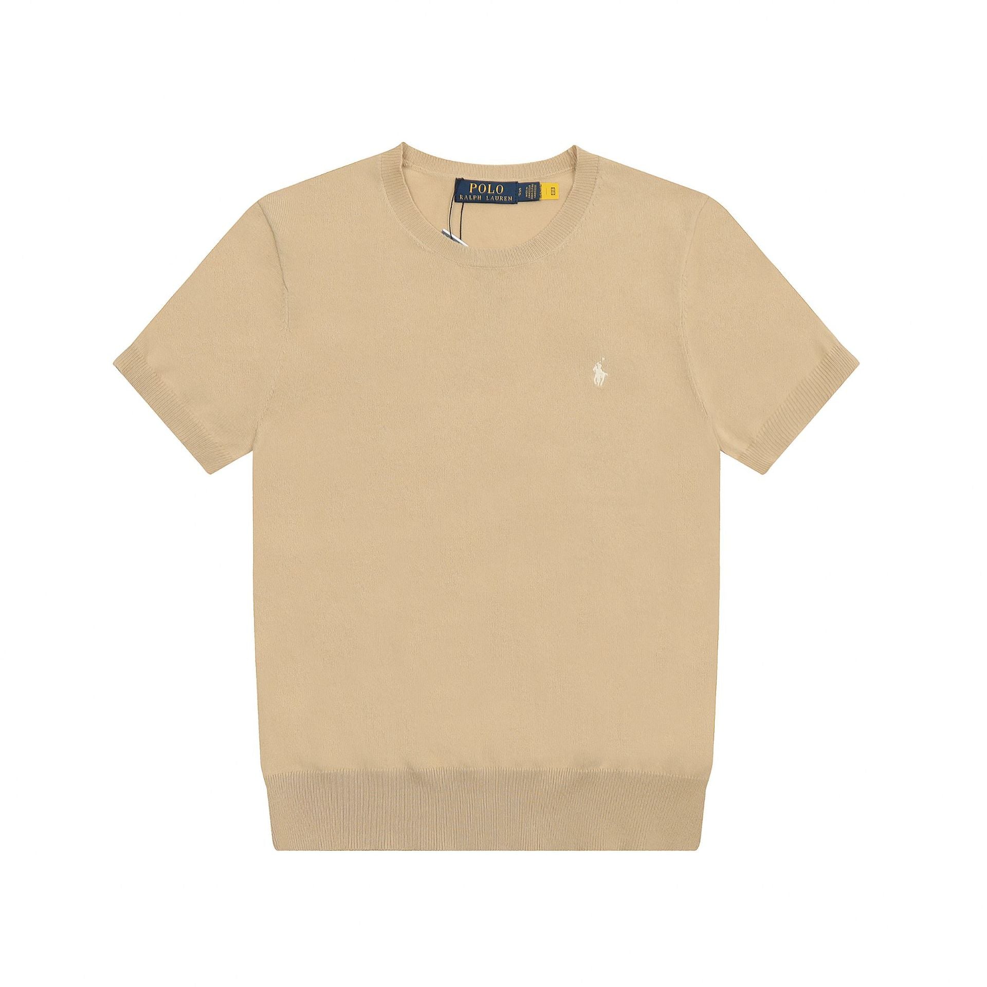 Ralph Lauren Knitted sweaters Ralph Lauren Knitted Short Sleeved Shirt RLl Pony Standard Knitted Twist Embroidered Short Sleeve Top T-Shirt Men’s shirt
