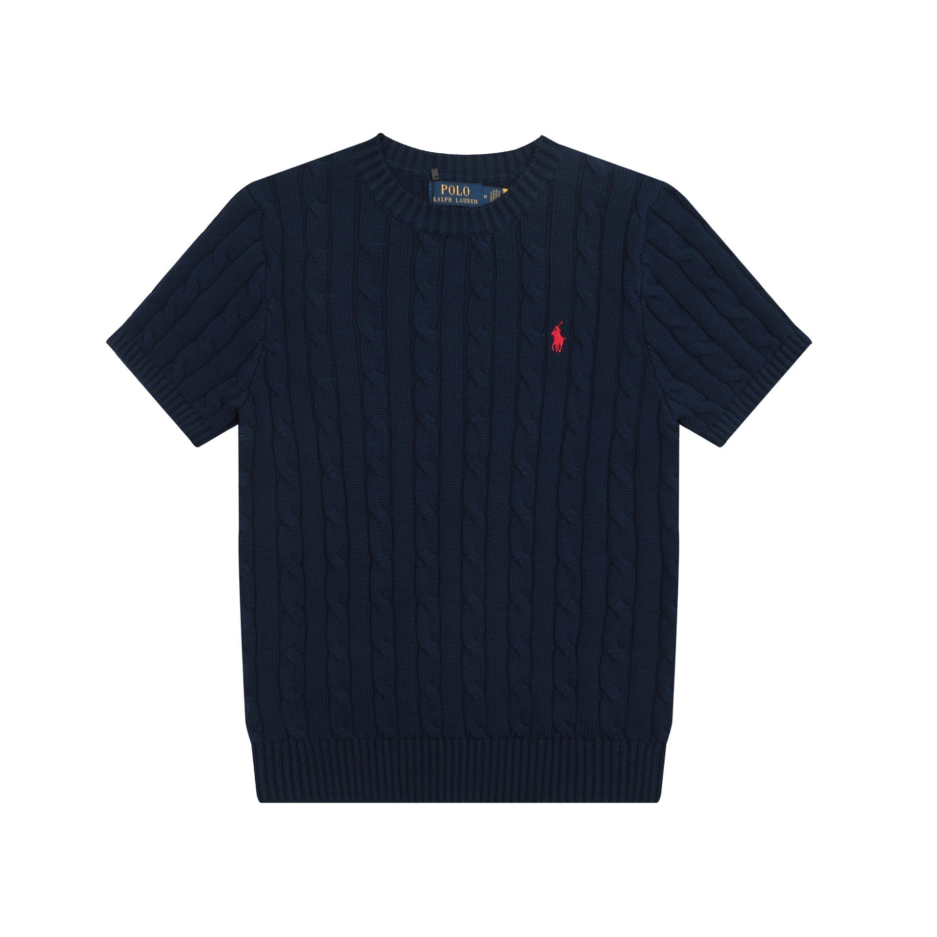 Ralph Lauren Knitted sweaters Ralph Lauren Knitted Short Sleeved Shirt Small Standard Twist Knitted Crew Neck Short Sleeve Men’s shirt