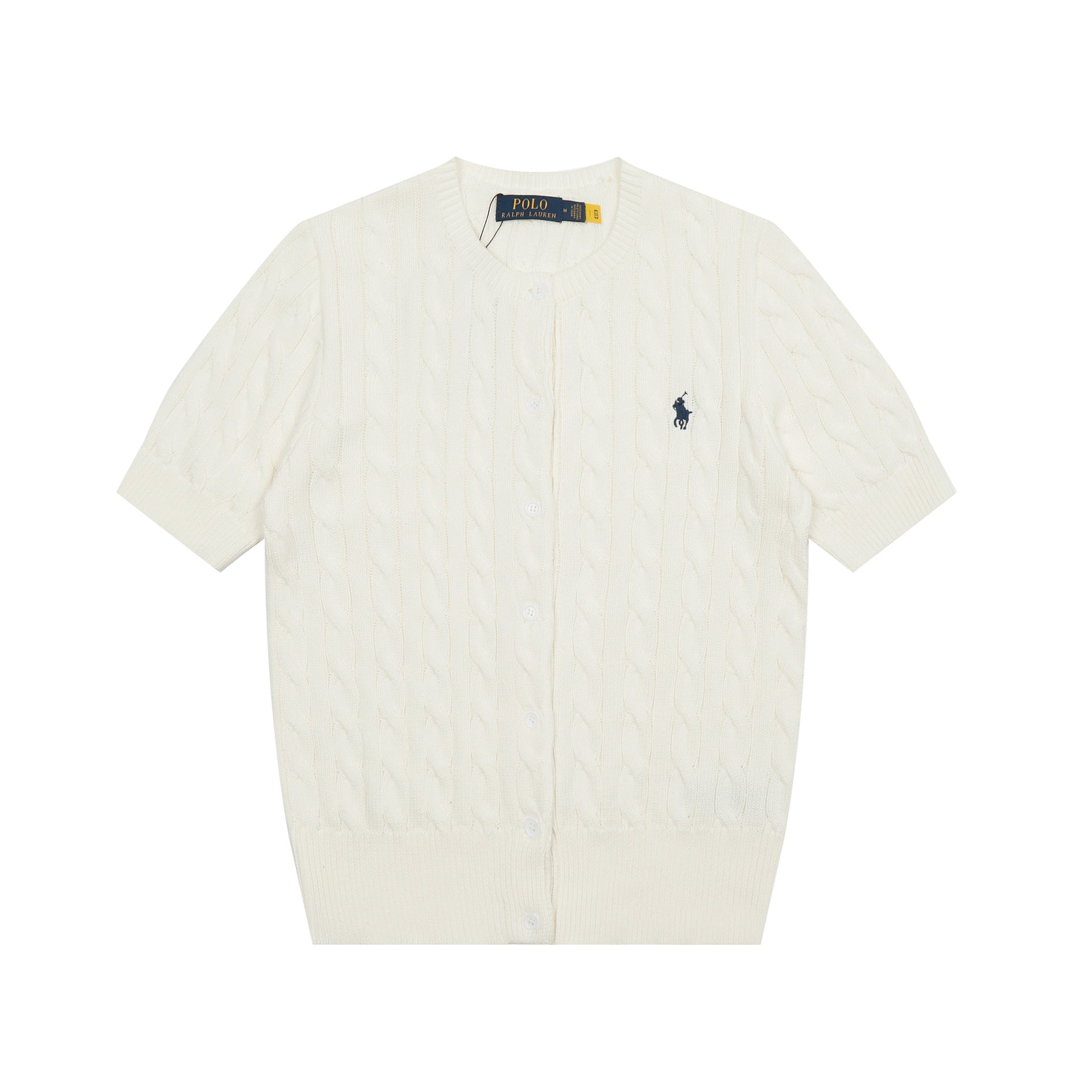 Ralph Lauren Knitted sweaters Ralph Lauren Knitted Short Sleeved Shirt RL Ralph Pony Standard POLO Short Sleeve Knitted Sweater Cardigan T-Shirt Men’s shirt