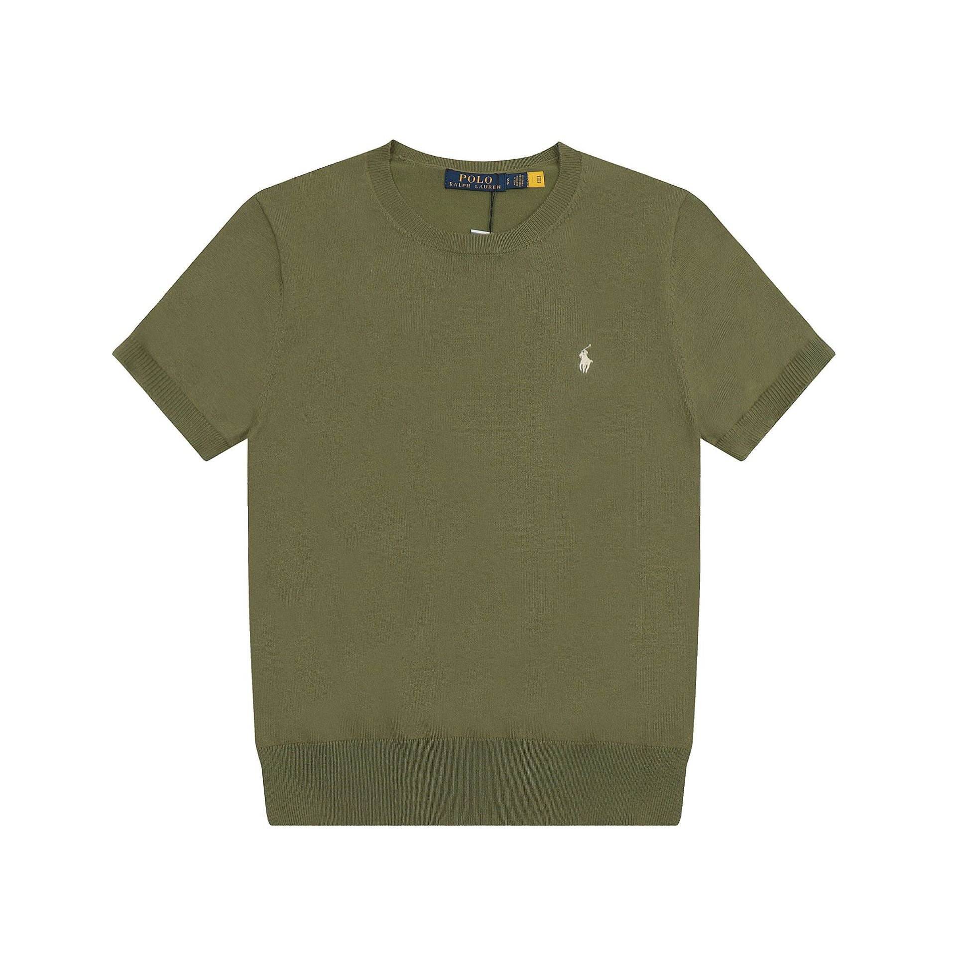 Ralph Lauren Knitted sweaters Ralph Lauren Knitted Short Sleeved Shirt RLl Pony Standard Knitted Twist Embroidered Short Sleeve Top T-Shirt Men’s shirt