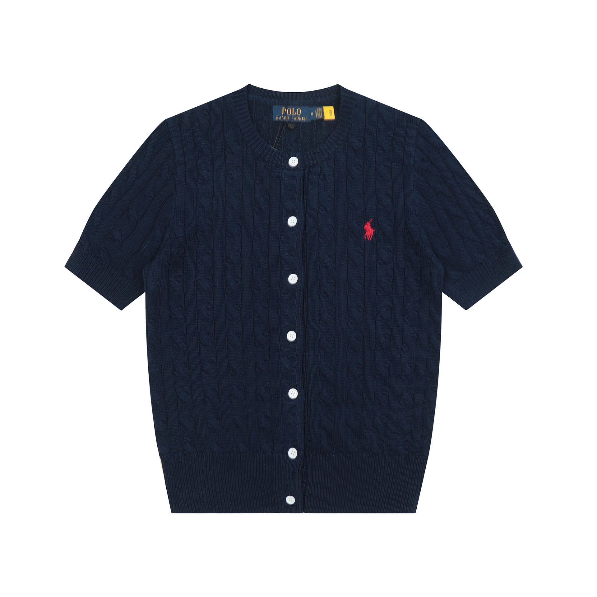 Ralph Lauren Knitted sweaters Ralph Lauren Knitted Short Sleeved Shirt RL Ralph Pony Standard POLO Short Sleeve Knitted Sweater Cardigan T-Shirt Men’s shirt