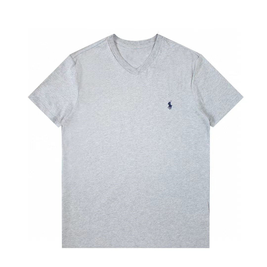 Ralph Lauren T Shirts Embroidered V-Neck Top shirt