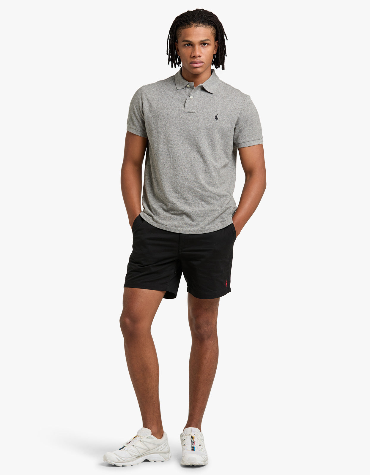 Custom Slim Fit Mesh S/S Polo Shirt - Canterbury Heather Men’s shirt