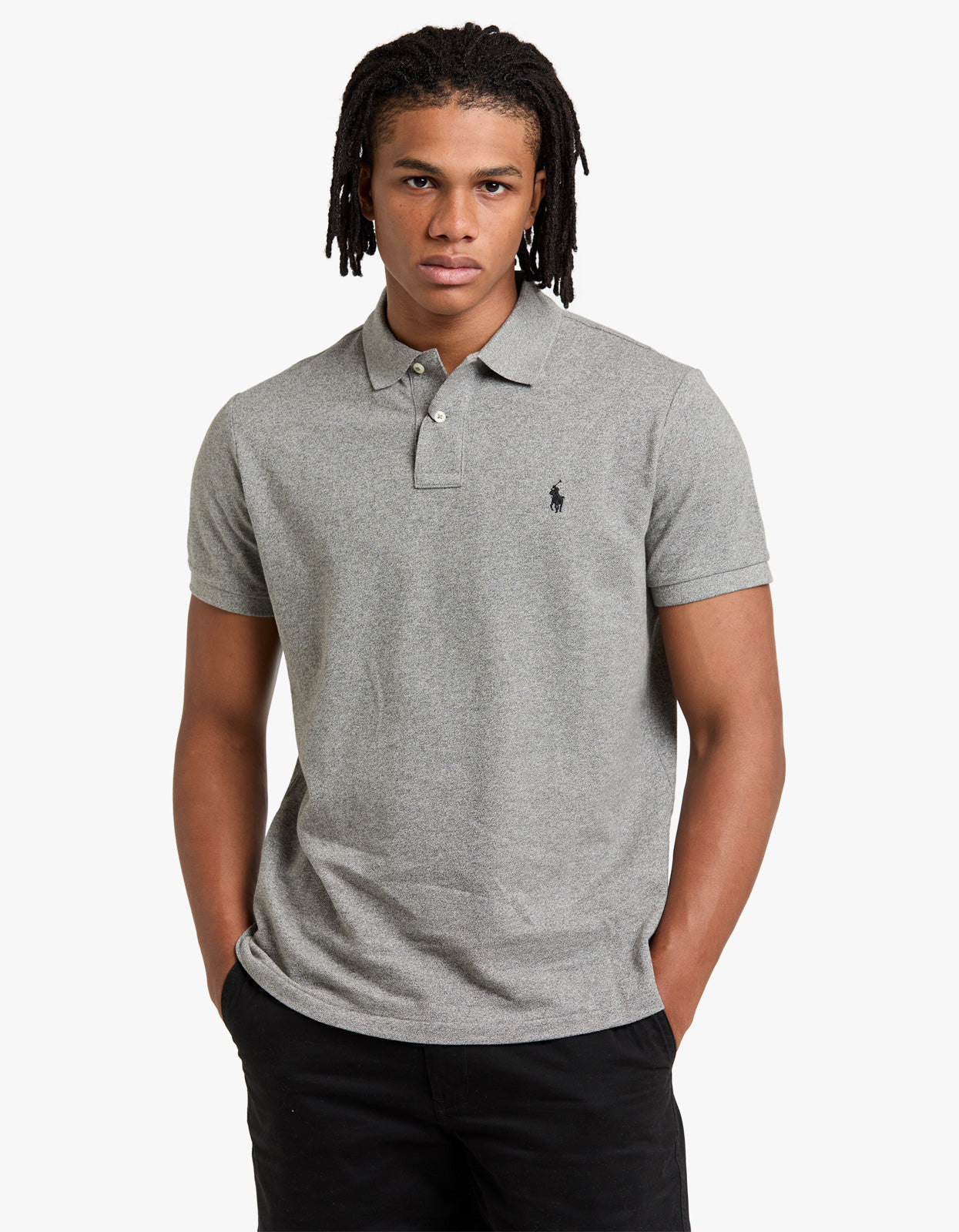 Custom Slim Fit Mesh S/S Polo Shirt - Canterbury Heather Men’s shirt