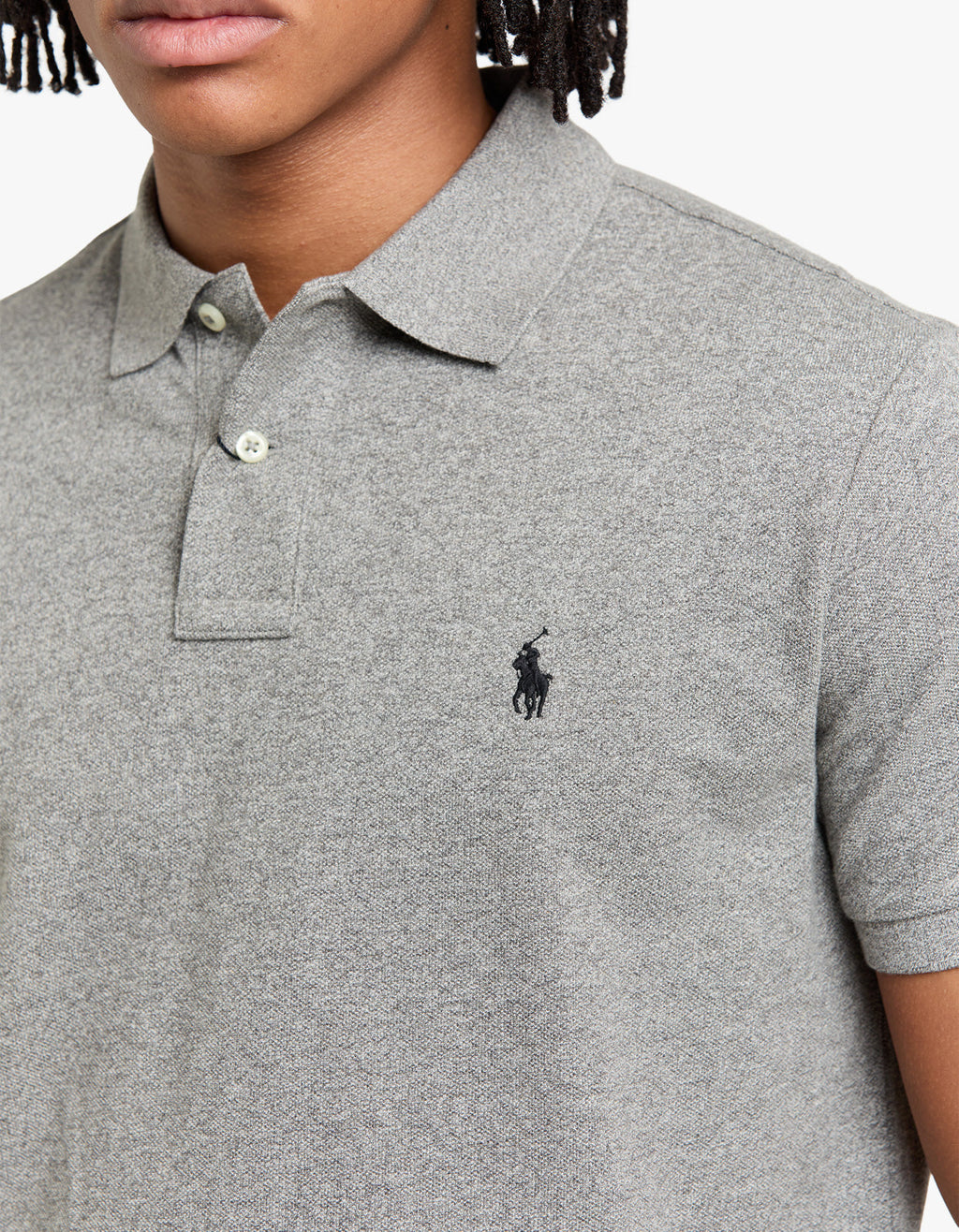 Custom Slim Fit Mesh S/S Polo Shirt - Canterbury Heather Men’s shirt