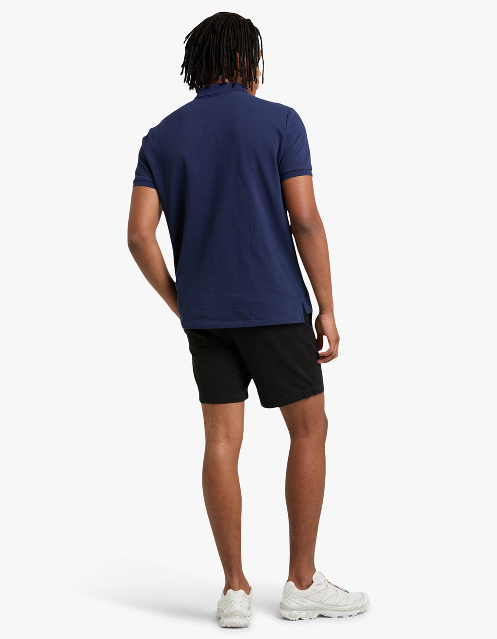 Custom Slim Fit Mesh S/S Polo Shirt - Newport Navy/C3870 Men’s shirt